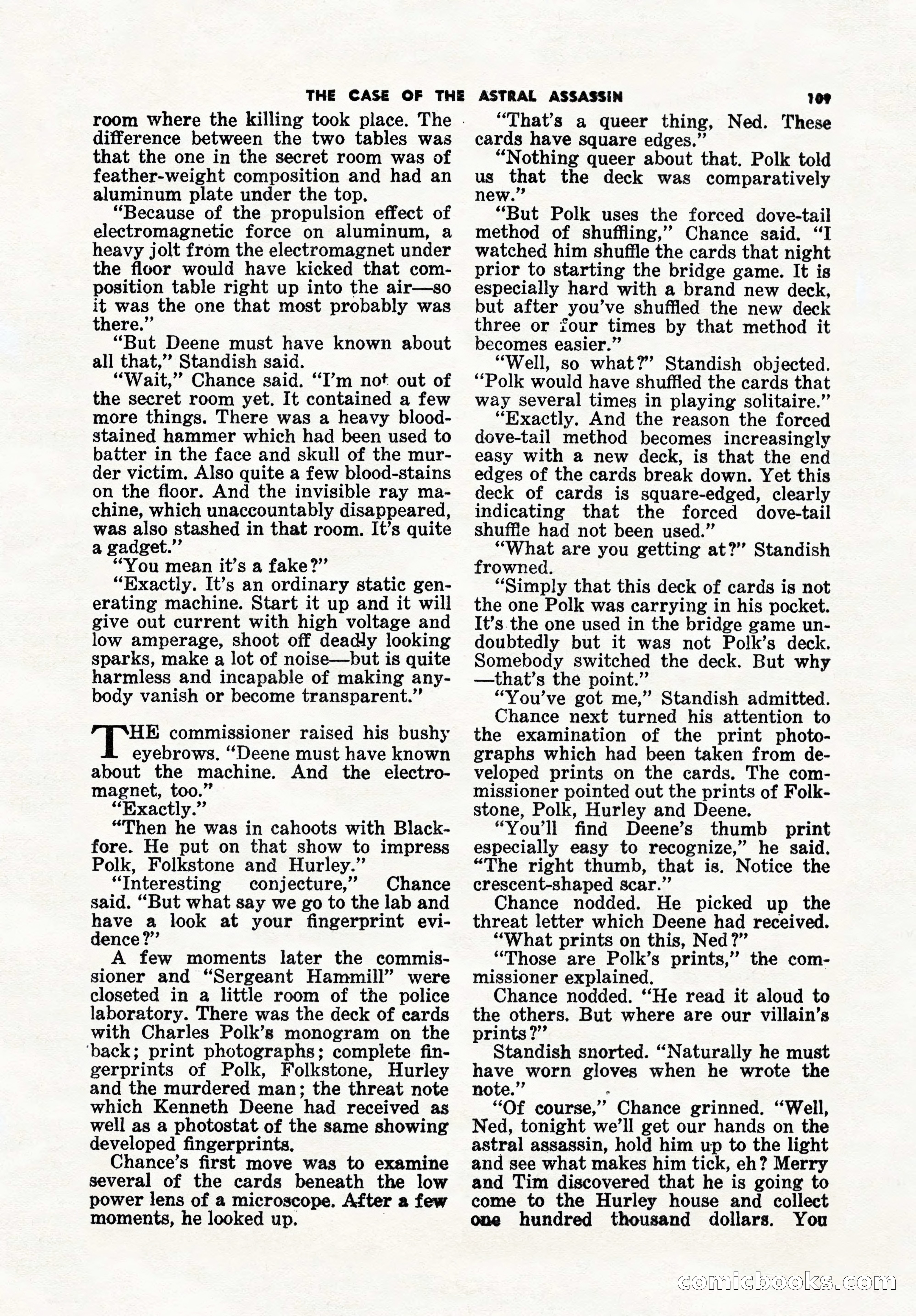 5 Detective Novels Magazine, Winter 1950 — page 109 of 148