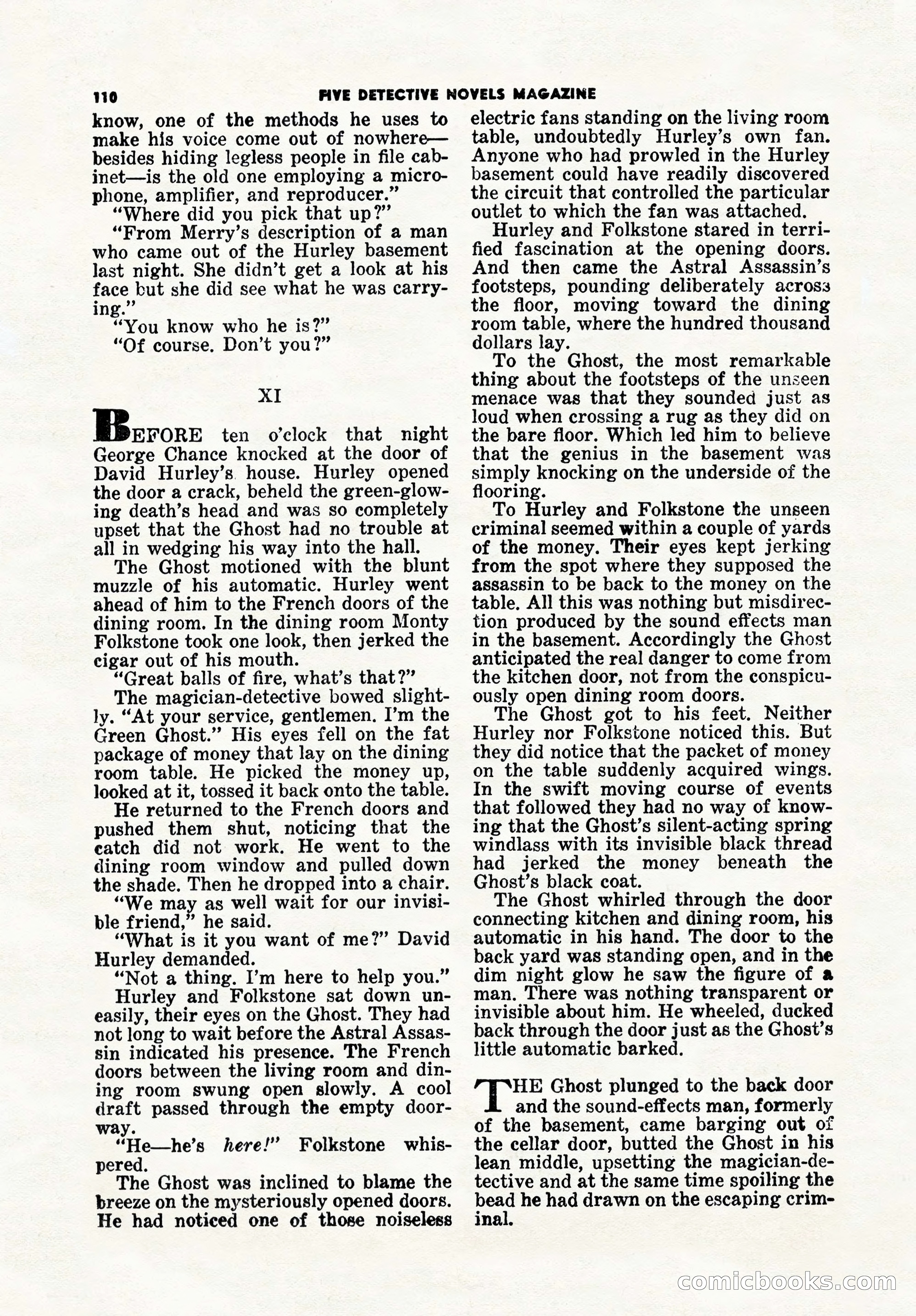 5 Detective Novels Magazine, Winter 1950 — page 110 of 148