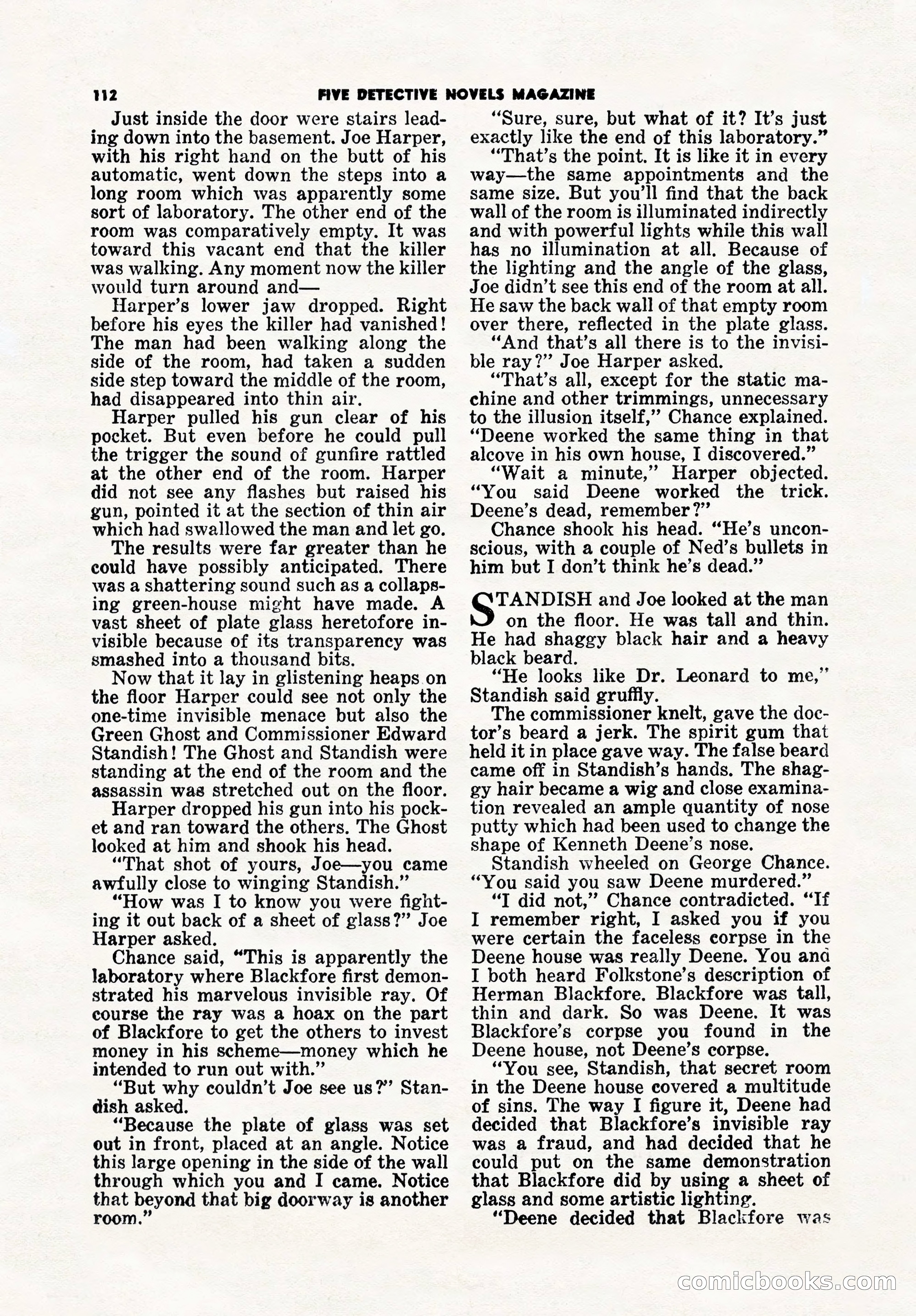 5 Detective Novels Magazine, Winter 1950 — page 112 of 148