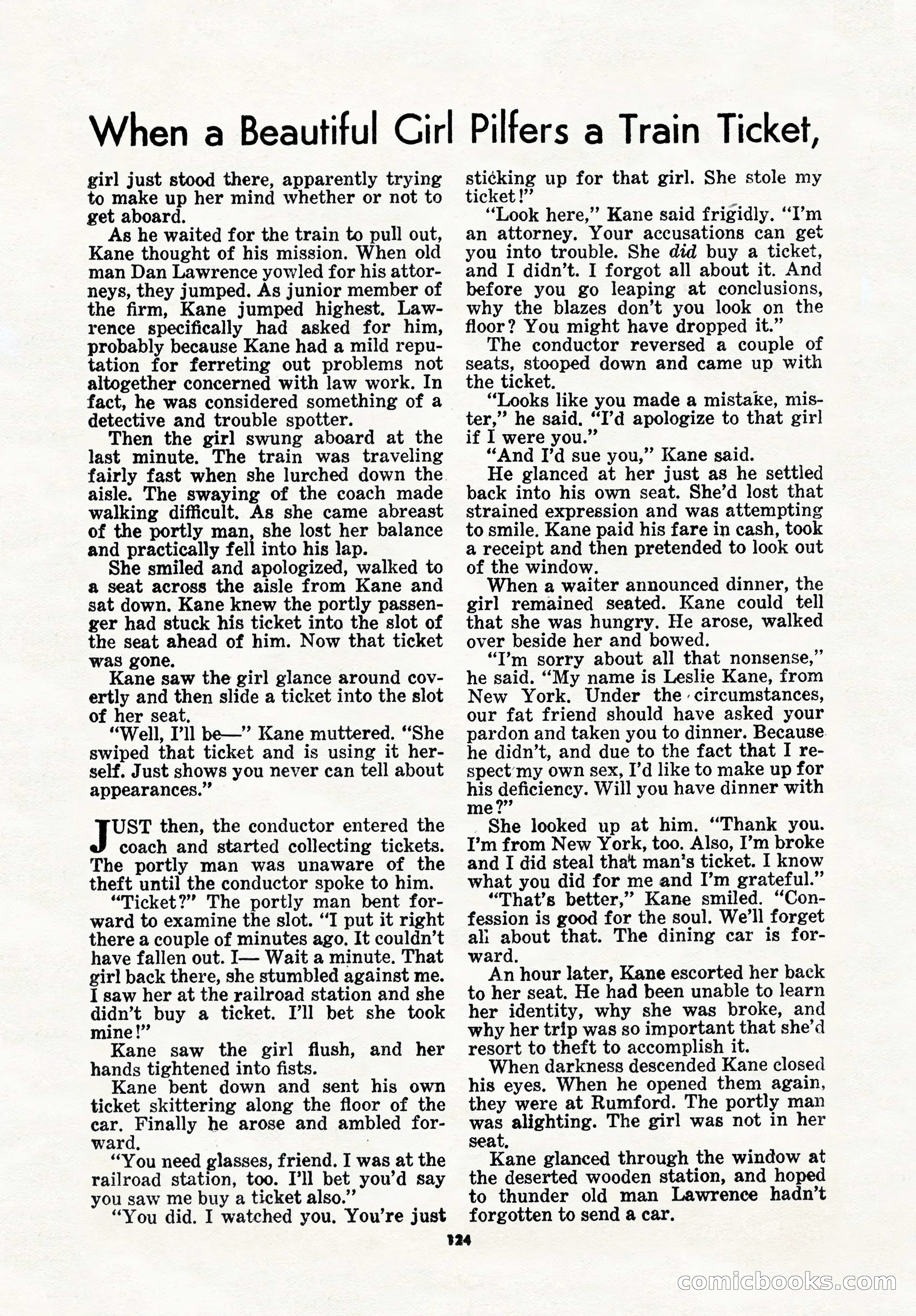 5 Detective Novels Magazine, Winter 1950 — page 124 of 148