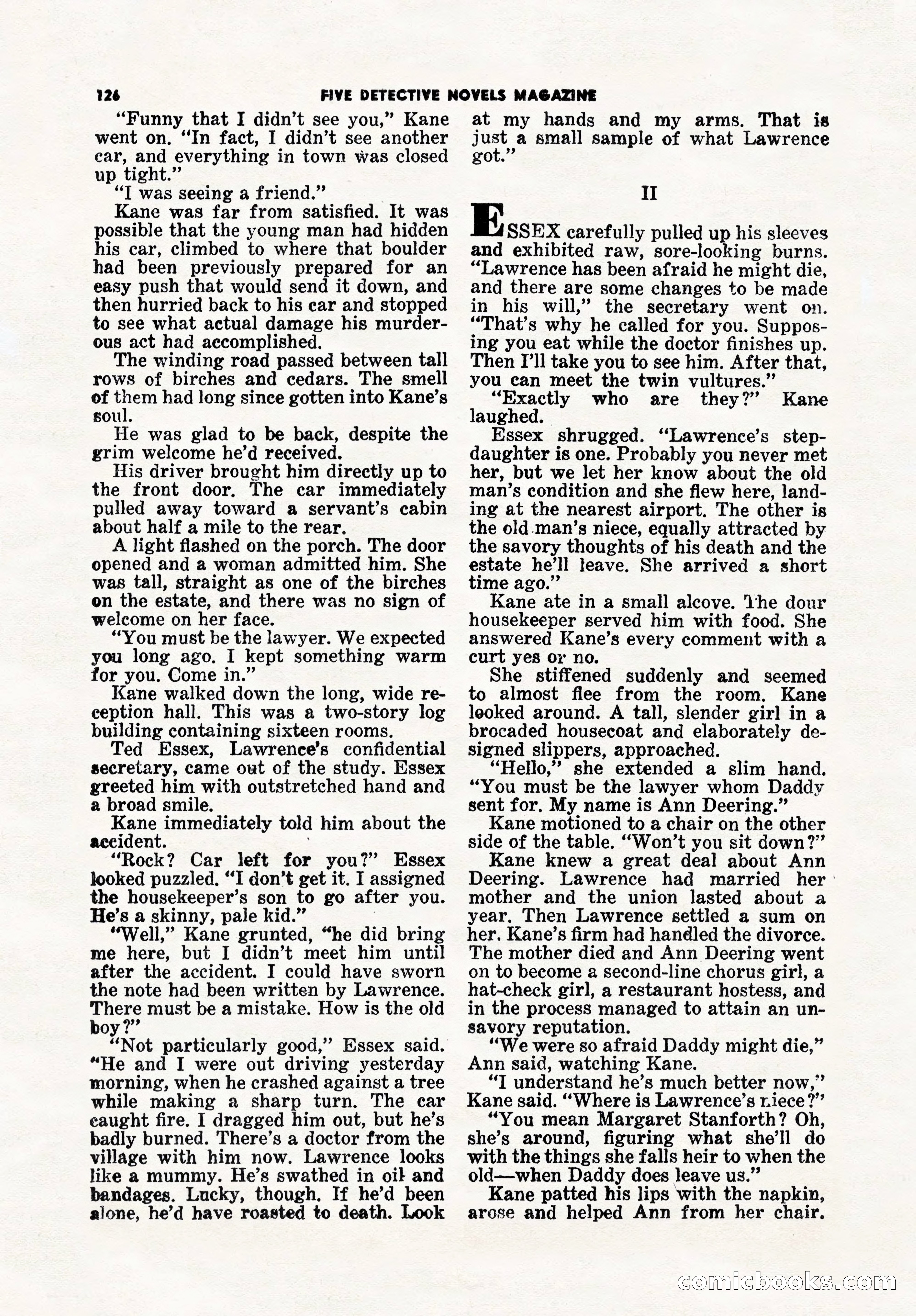 5 Detective Novels Magazine, Winter 1950 — page 126 of 148