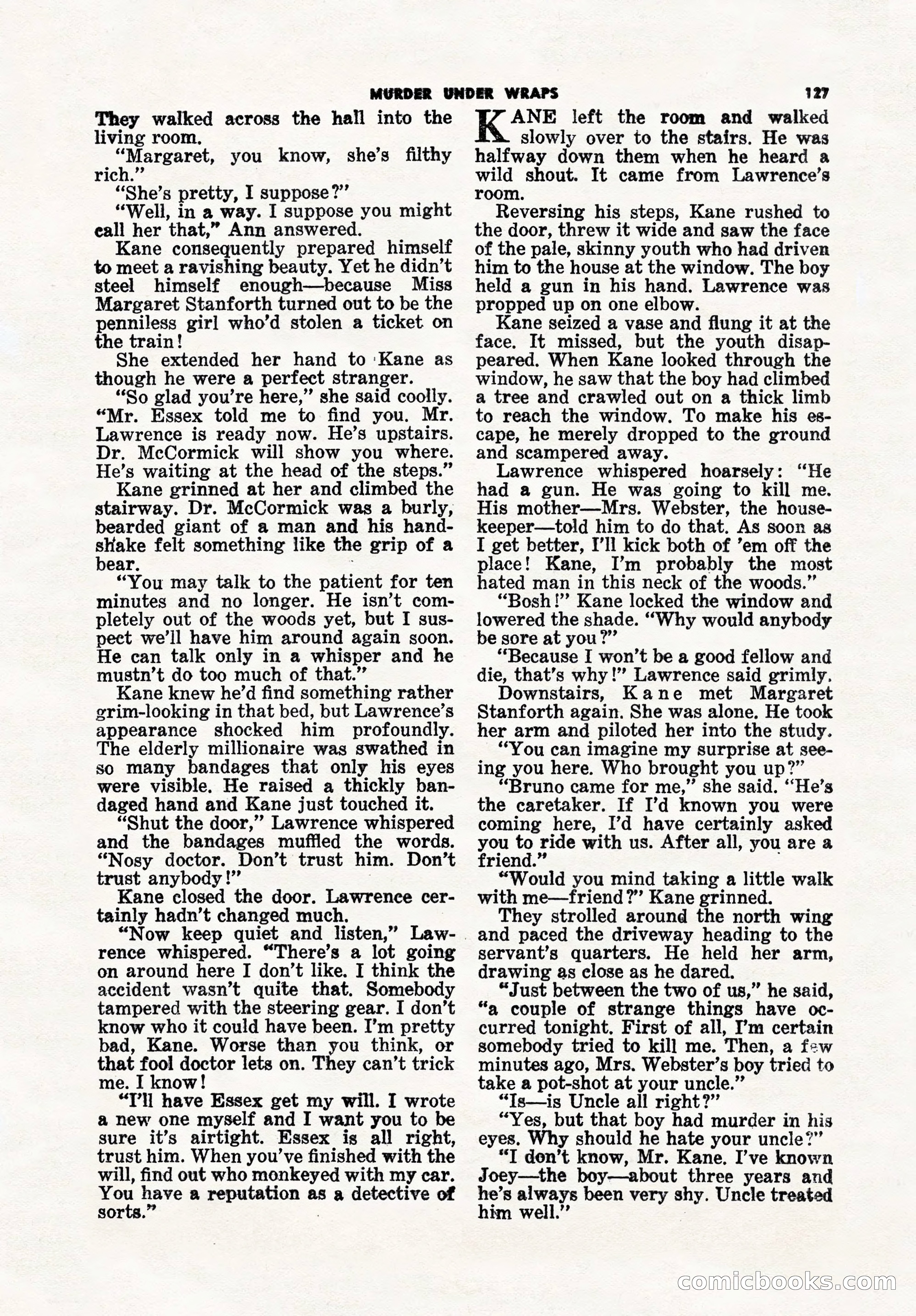 5 Detective Novels Magazine, Winter 1950 — page 127 of 148