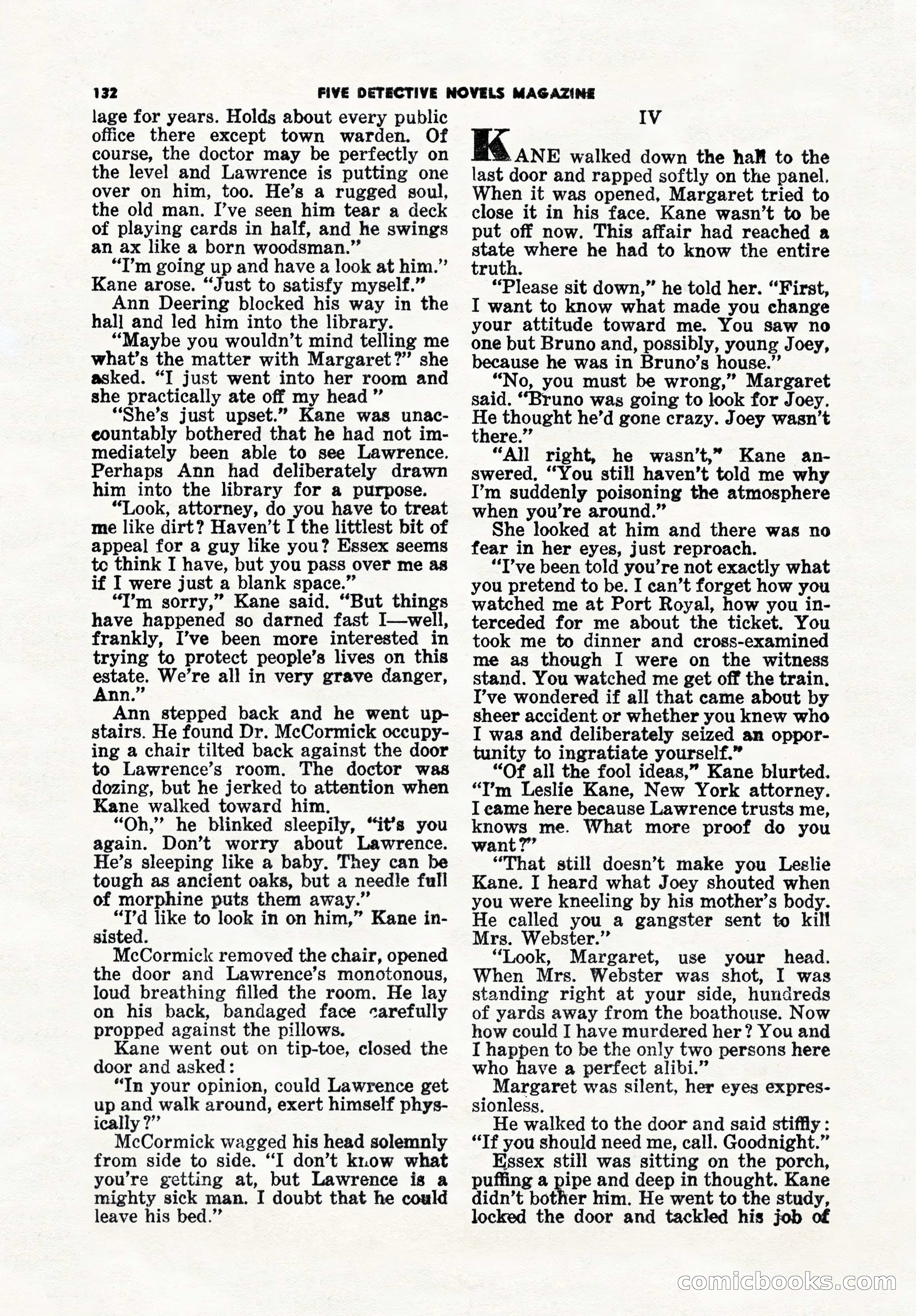 5 Detective Novels Magazine, Winter 1950 — page 132 of 148