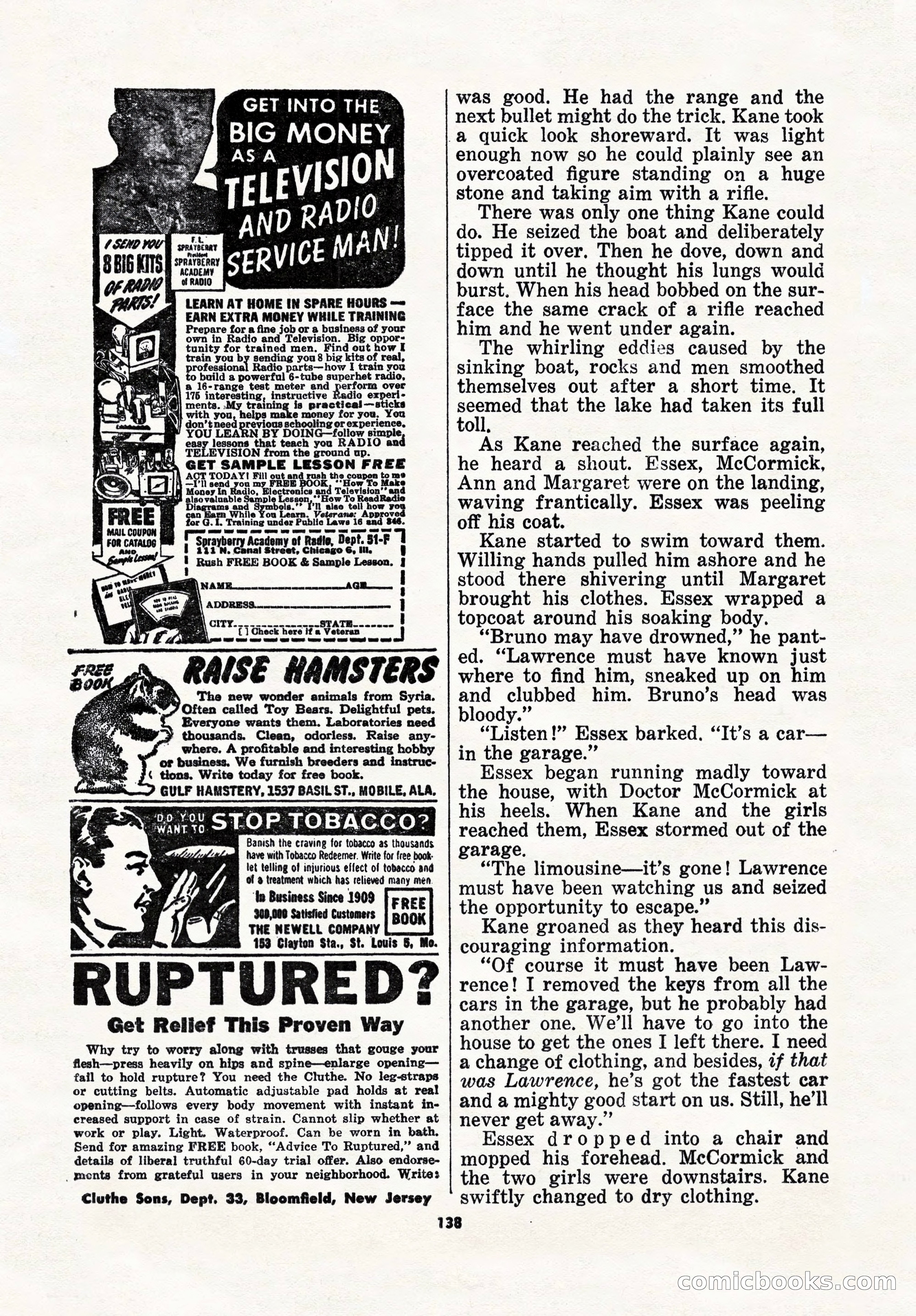 5 Detective Novels Magazine, Winter 1950 — page 138 of 148