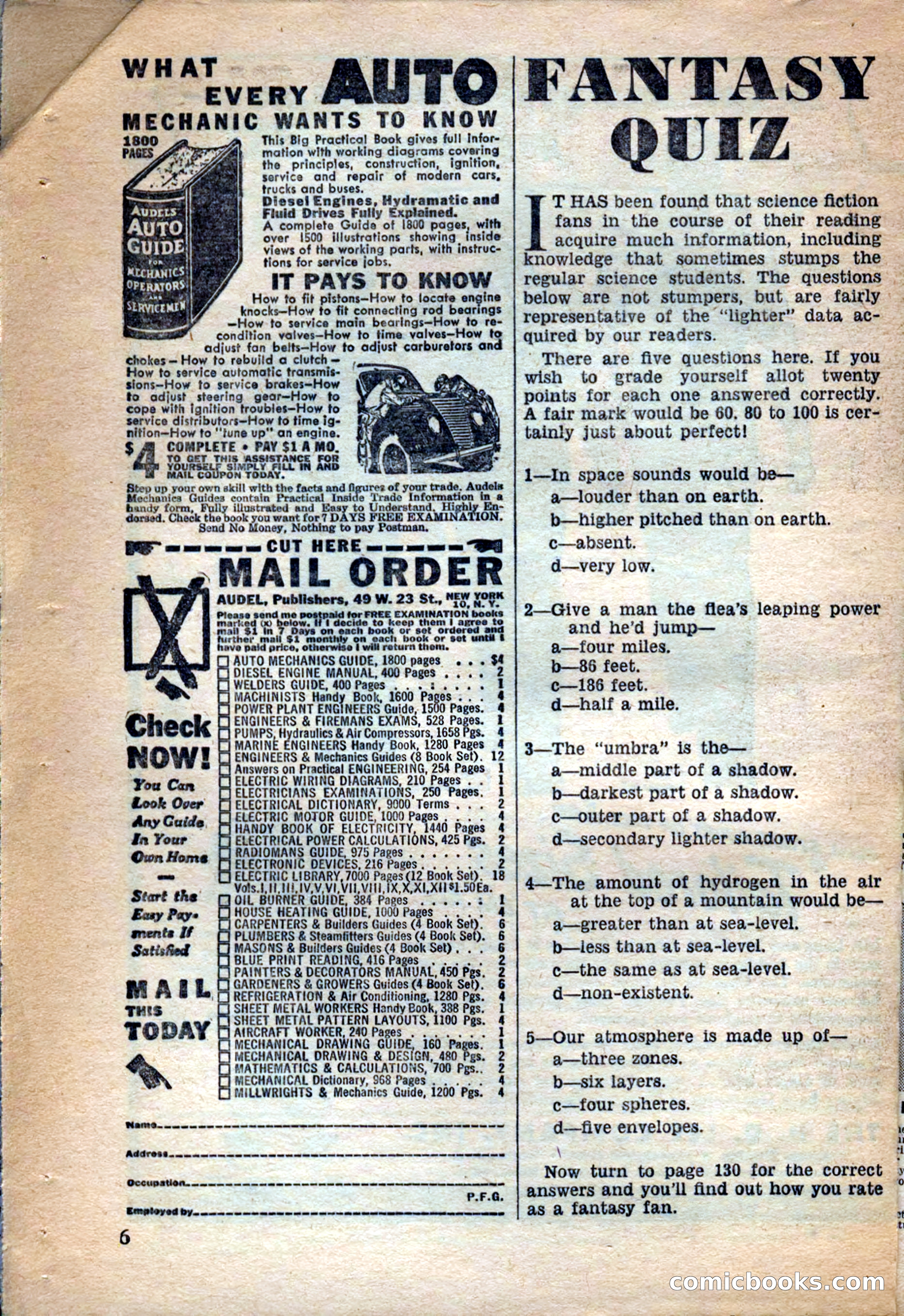 A. Merritt's Fantasy Magazine, December 1949 — page 6 of 133