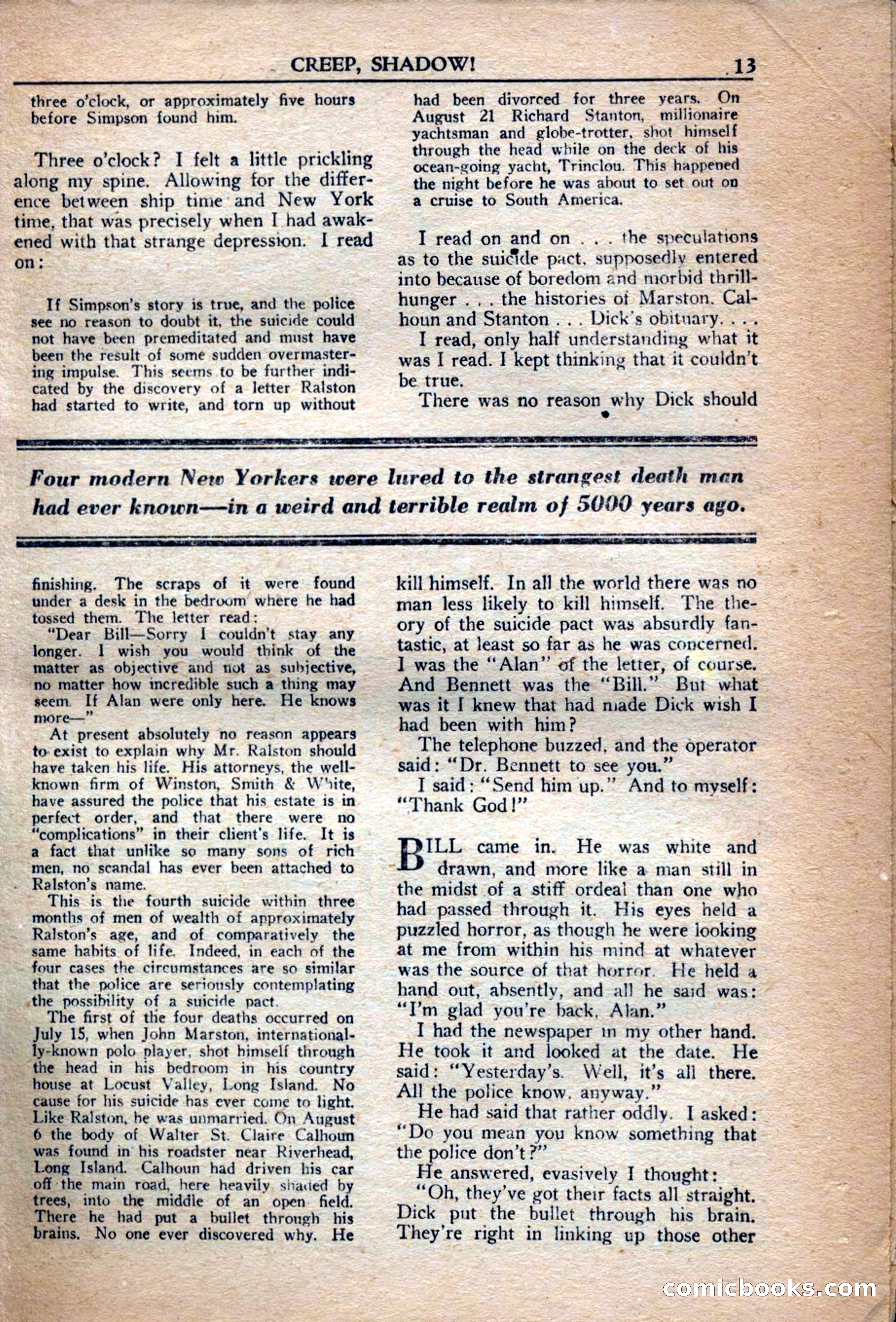 A. Merritt's Fantasy Magazine, December 1949 — page 13 of 133