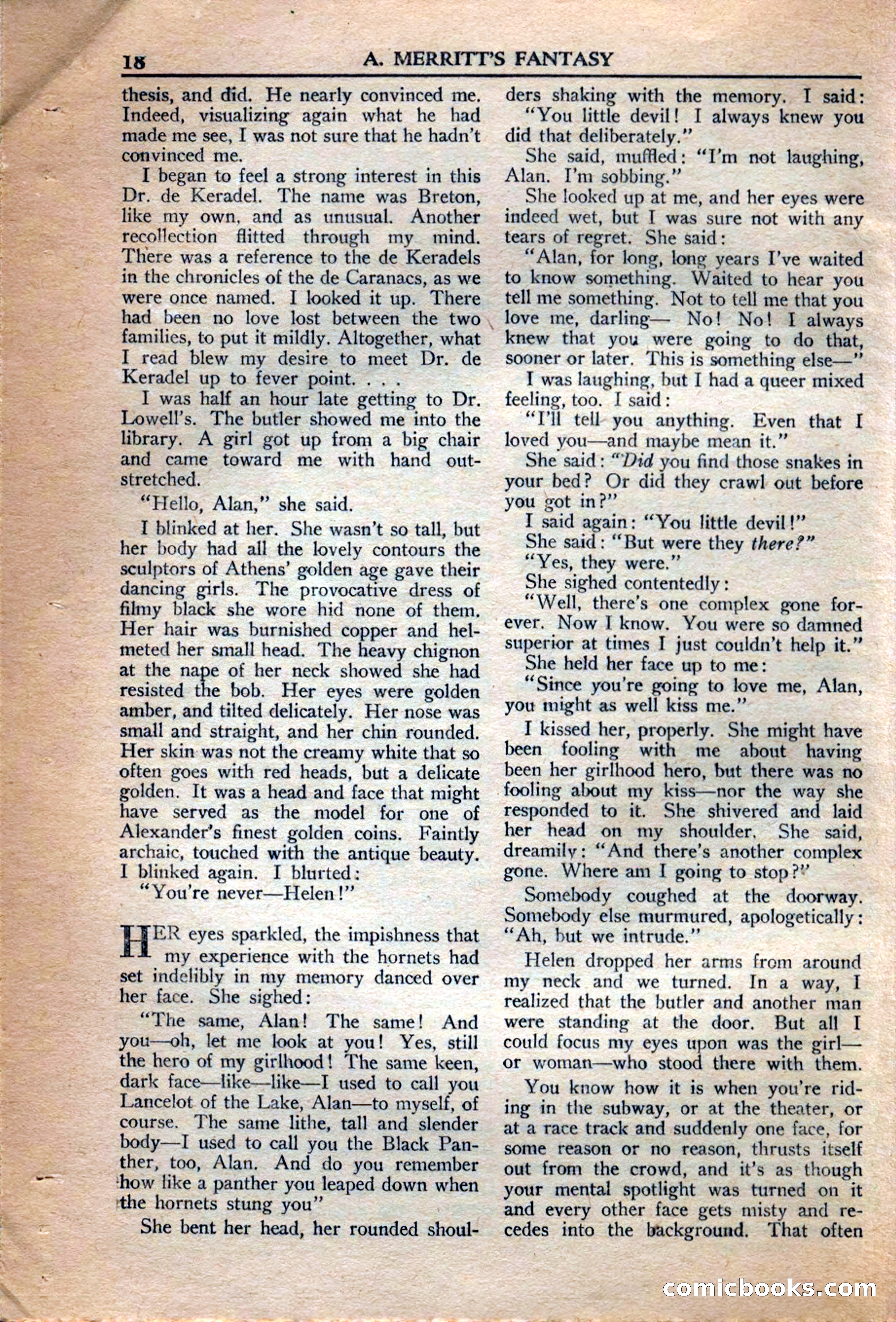 A. Merritt's Fantasy Magazine, December 1949 — page 18 of 133
