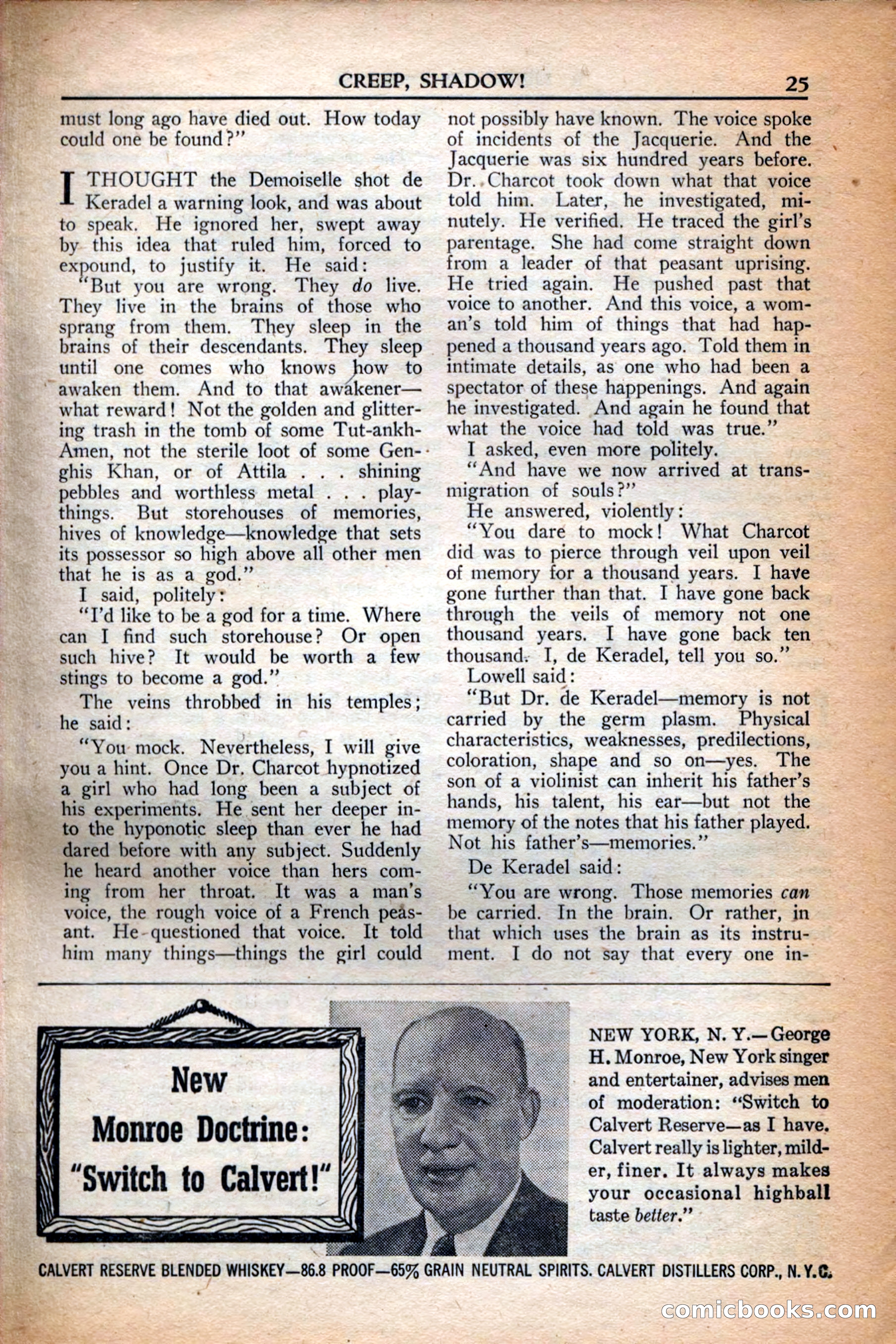 A. Merritt's Fantasy Magazine, December 1949 — page 25 of 133