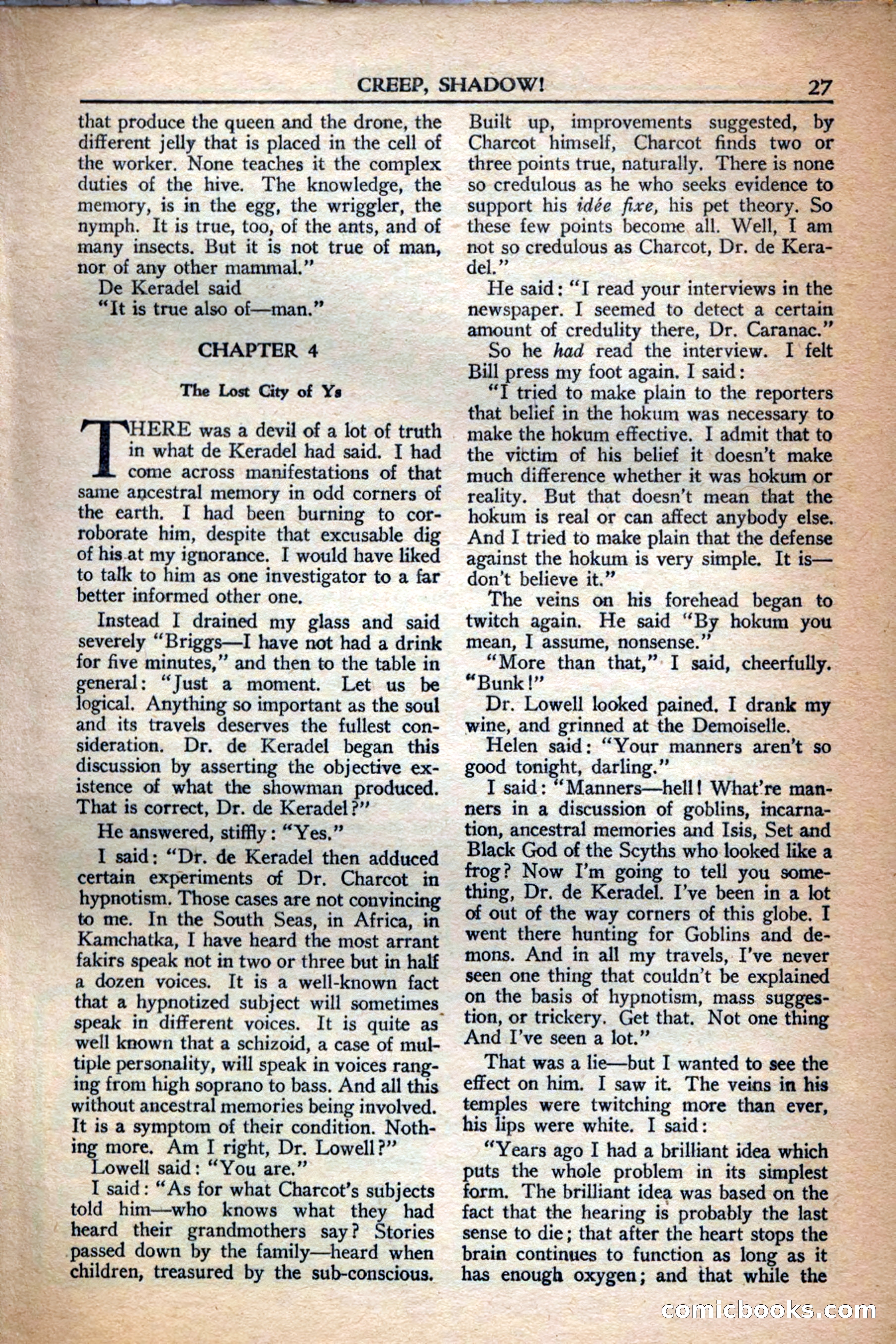 A. Merritt's Fantasy Magazine, December 1949 — page 27 of 133