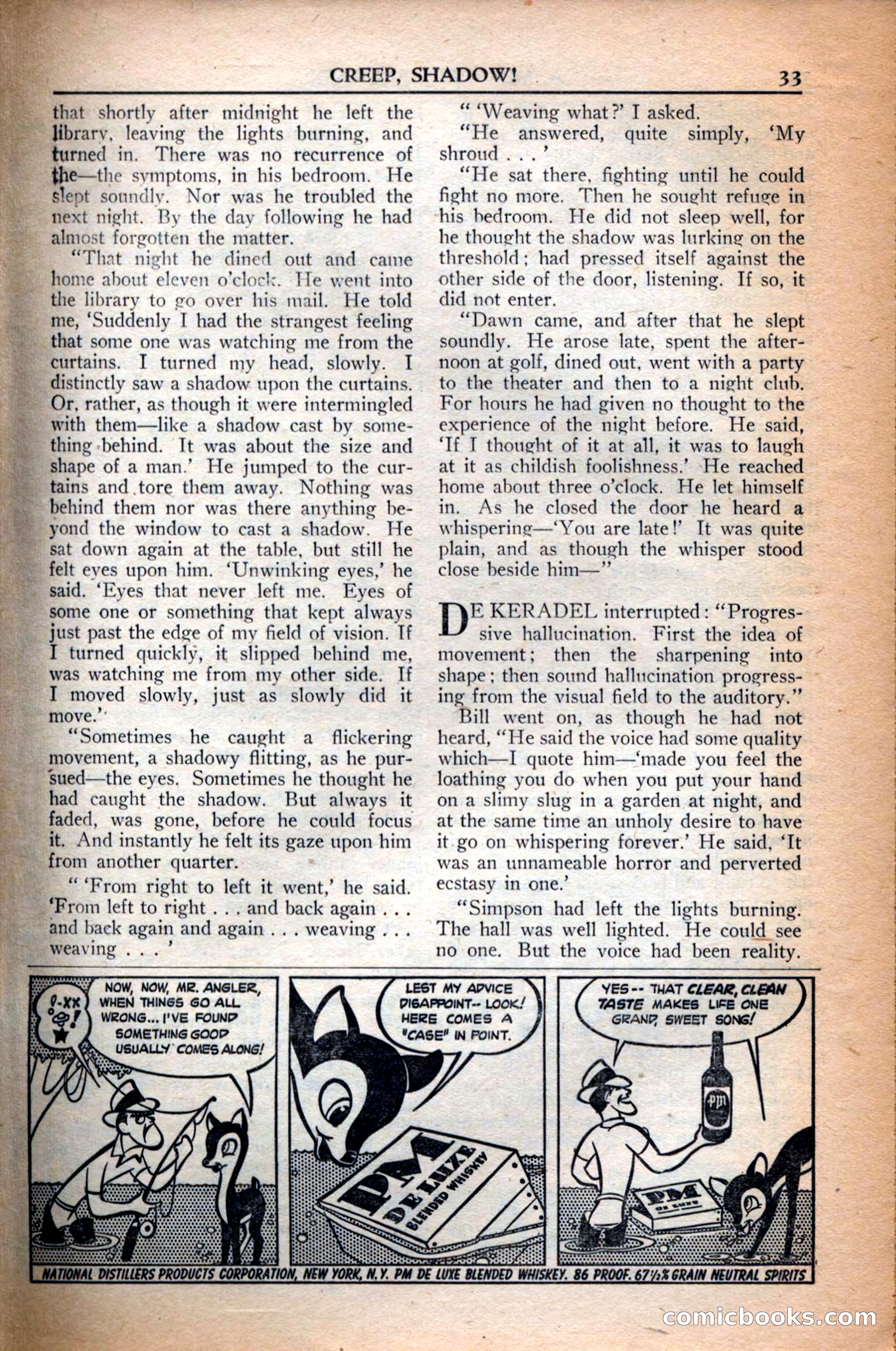 A. Merritt's Fantasy Magazine, December 1949 — page 33 of 133