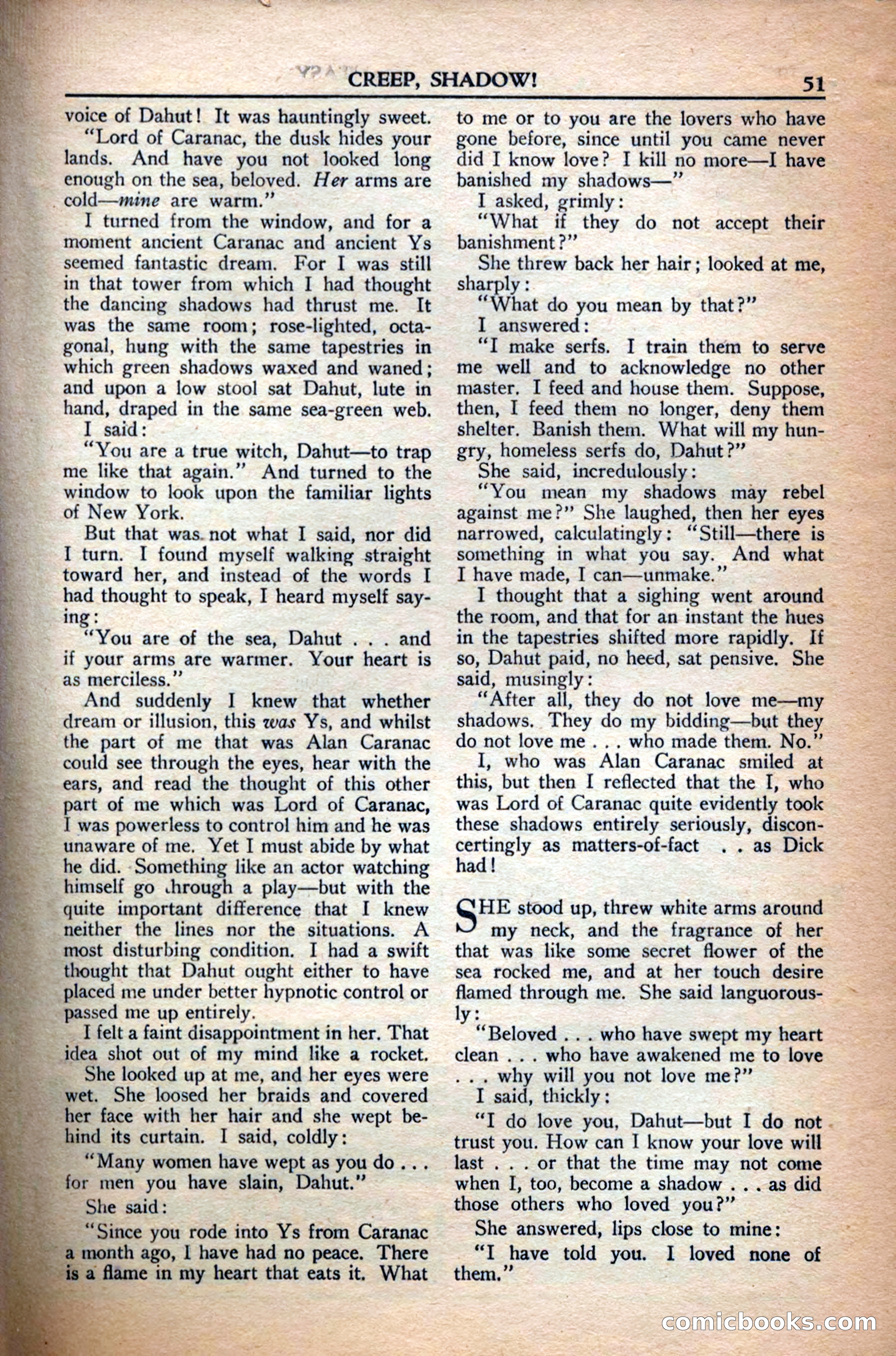 A. Merritt's Fantasy Magazine, December 1949 — page 51 of 133