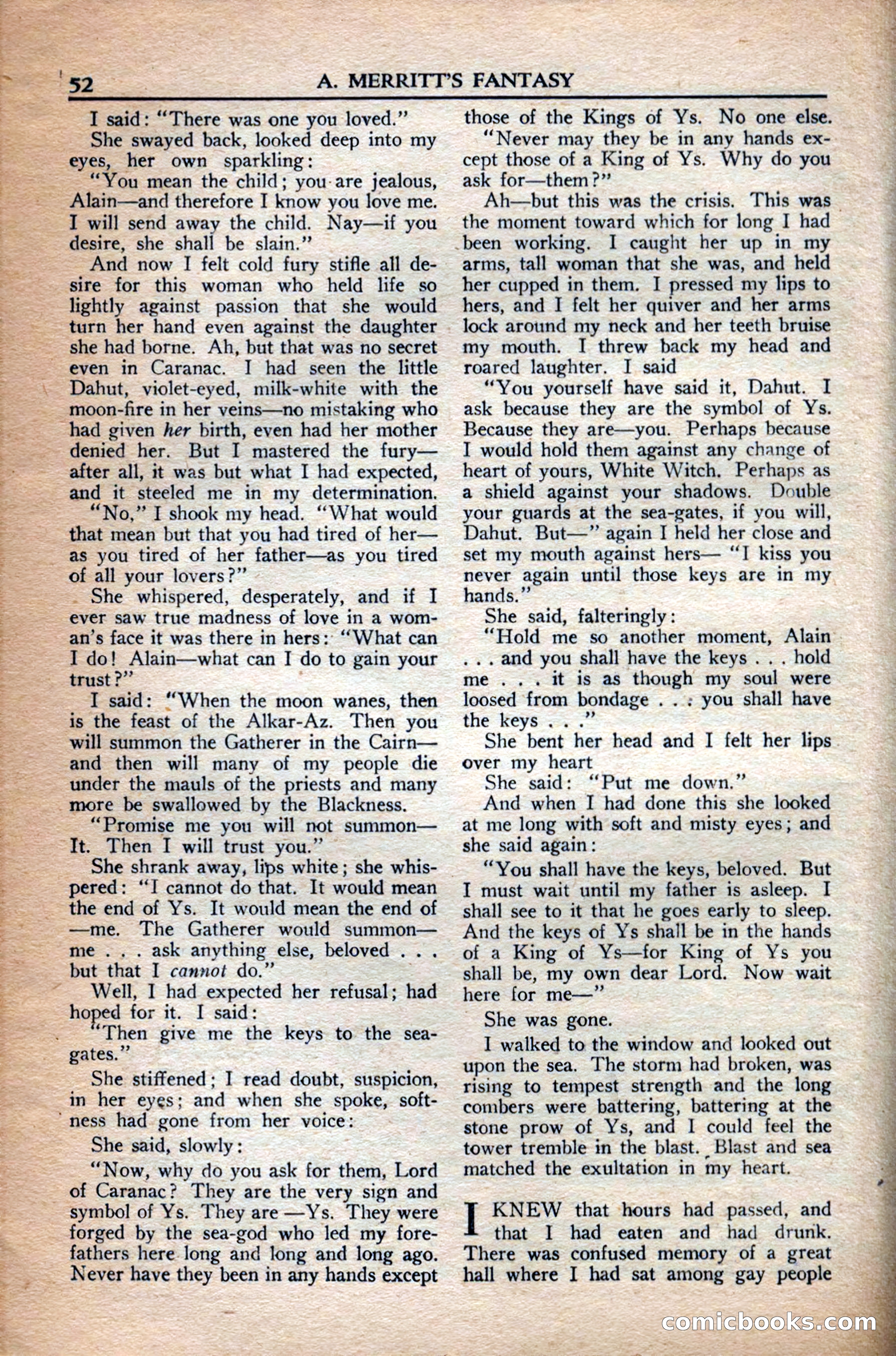 A. Merritt's Fantasy Magazine, December 1949 — page 52 of 133