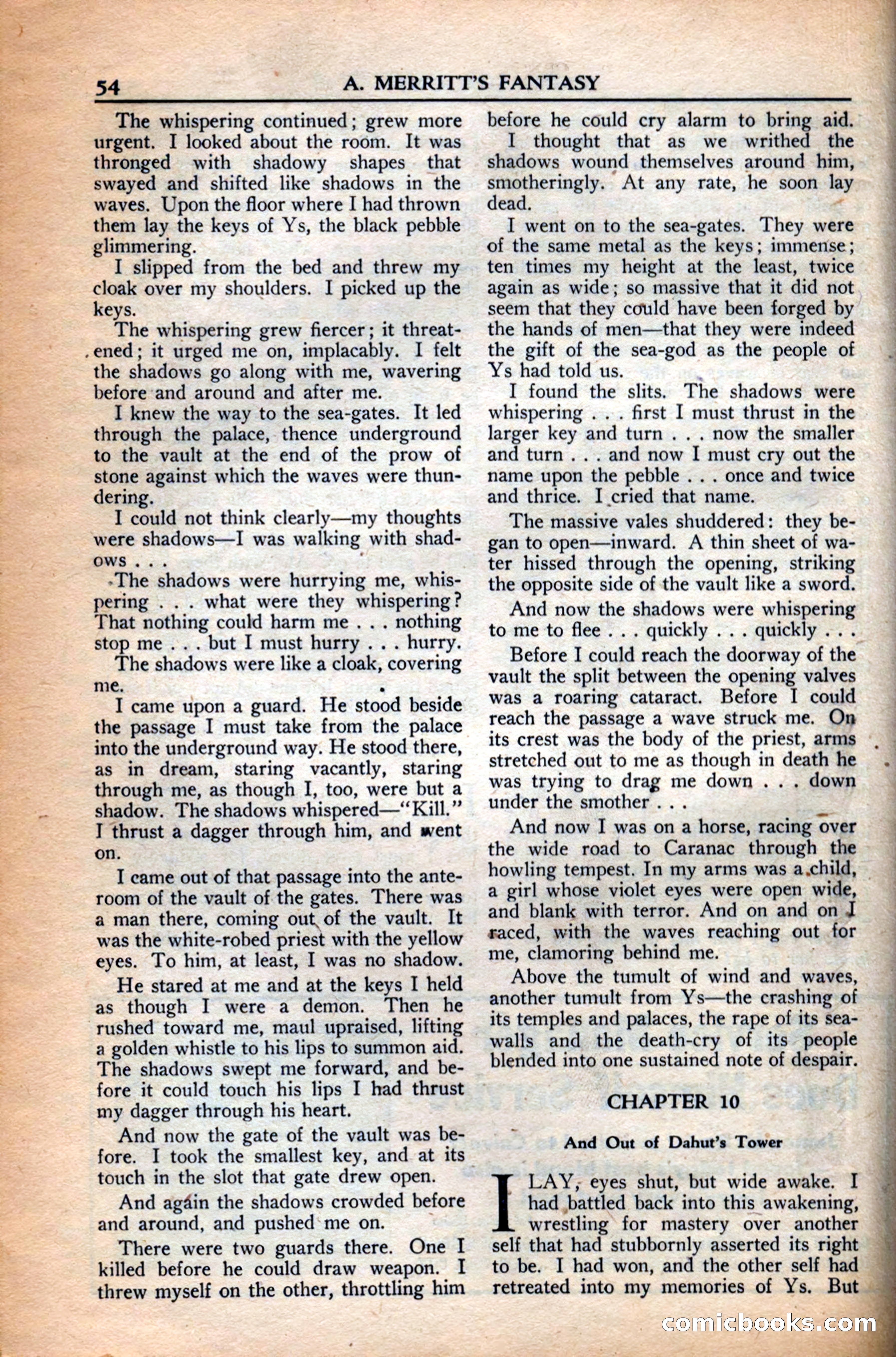 A. Merritt's Fantasy Magazine, December 1949 — page 54 of 133