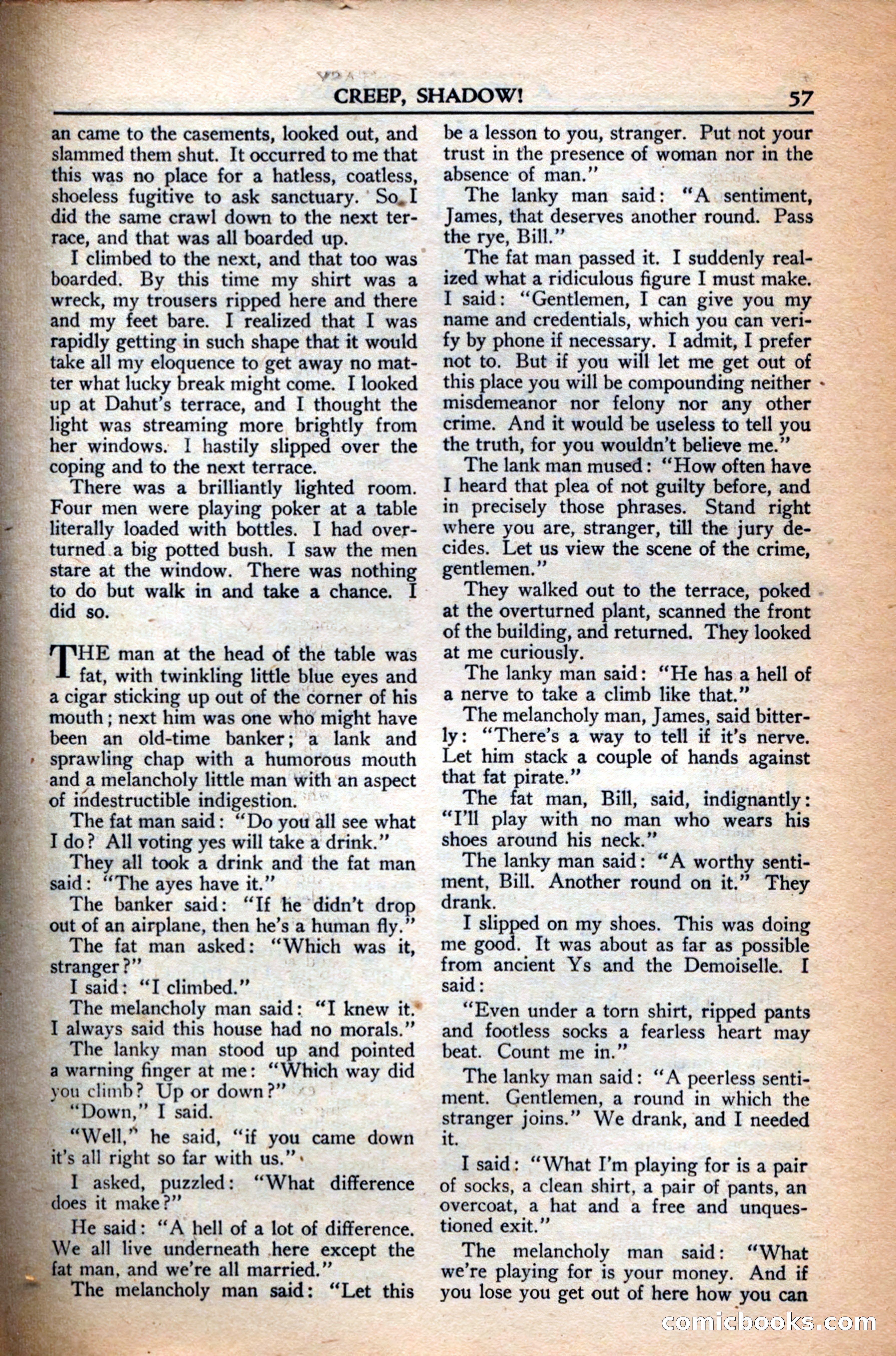 A. Merritt's Fantasy Magazine, December 1949 — page 57 of 133