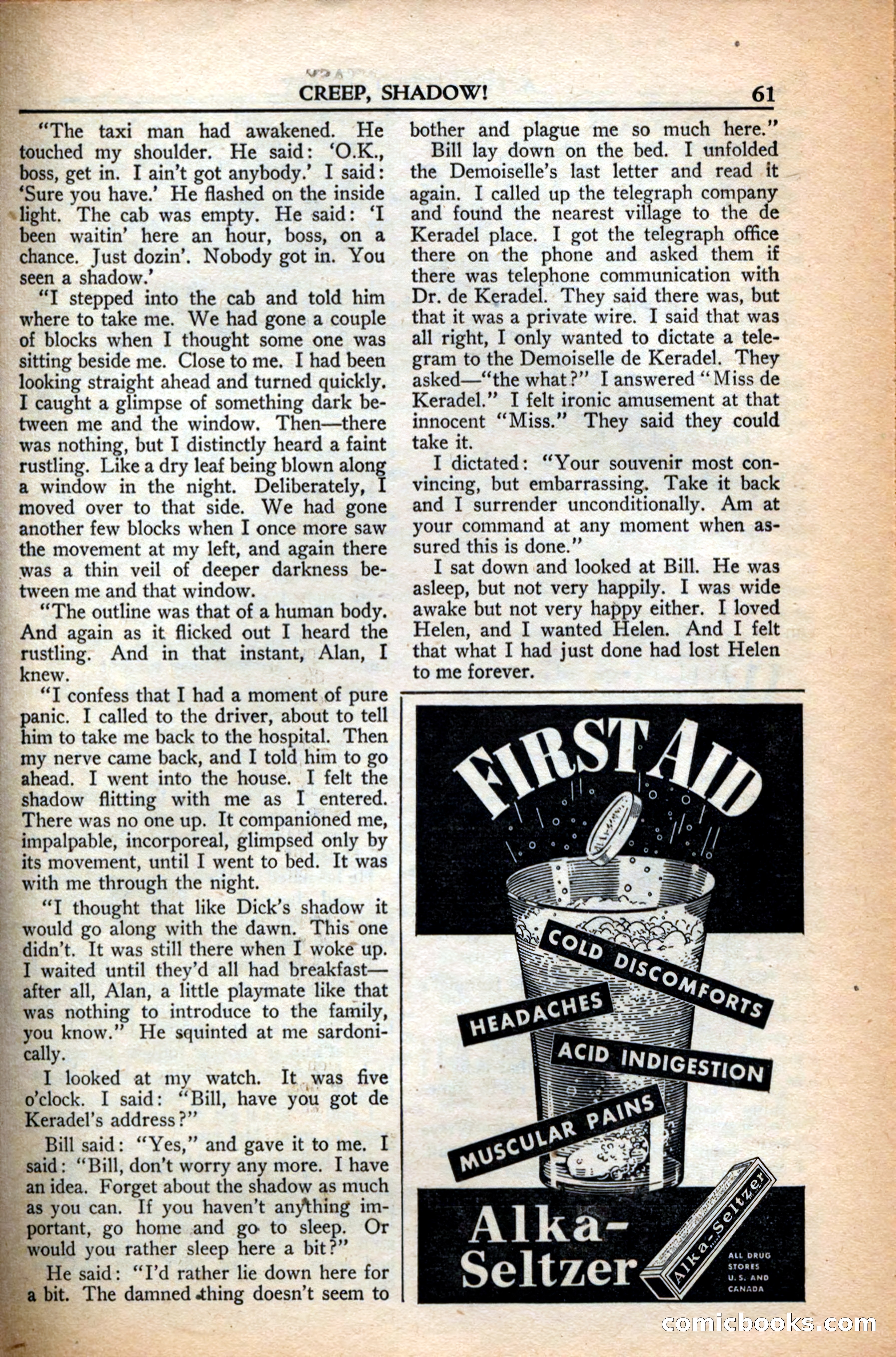 A. Merritt's Fantasy Magazine, December 1949 — page 61 of 133