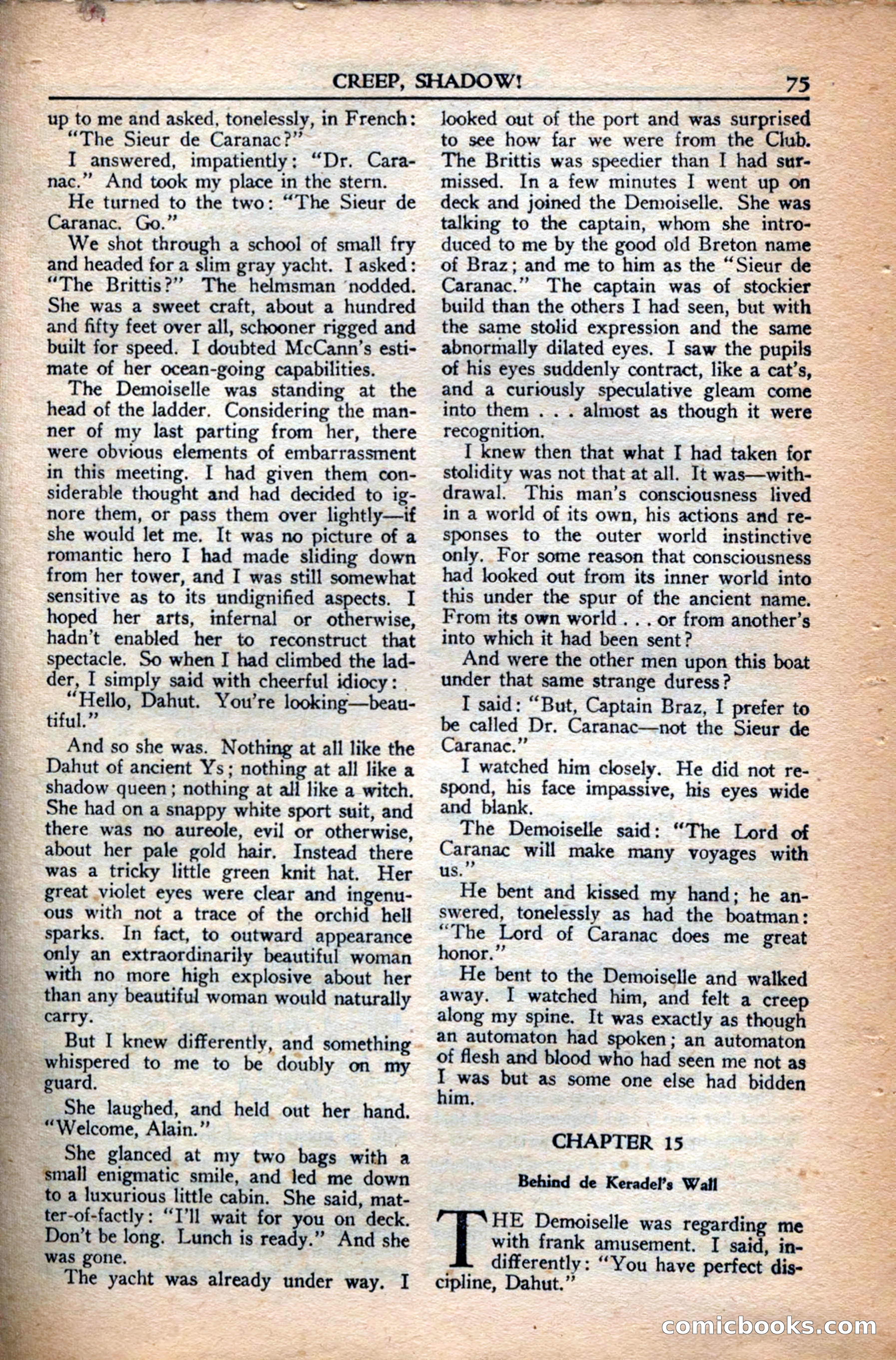 A. Merritt's Fantasy Magazine, December 1949 — page 75 of 133