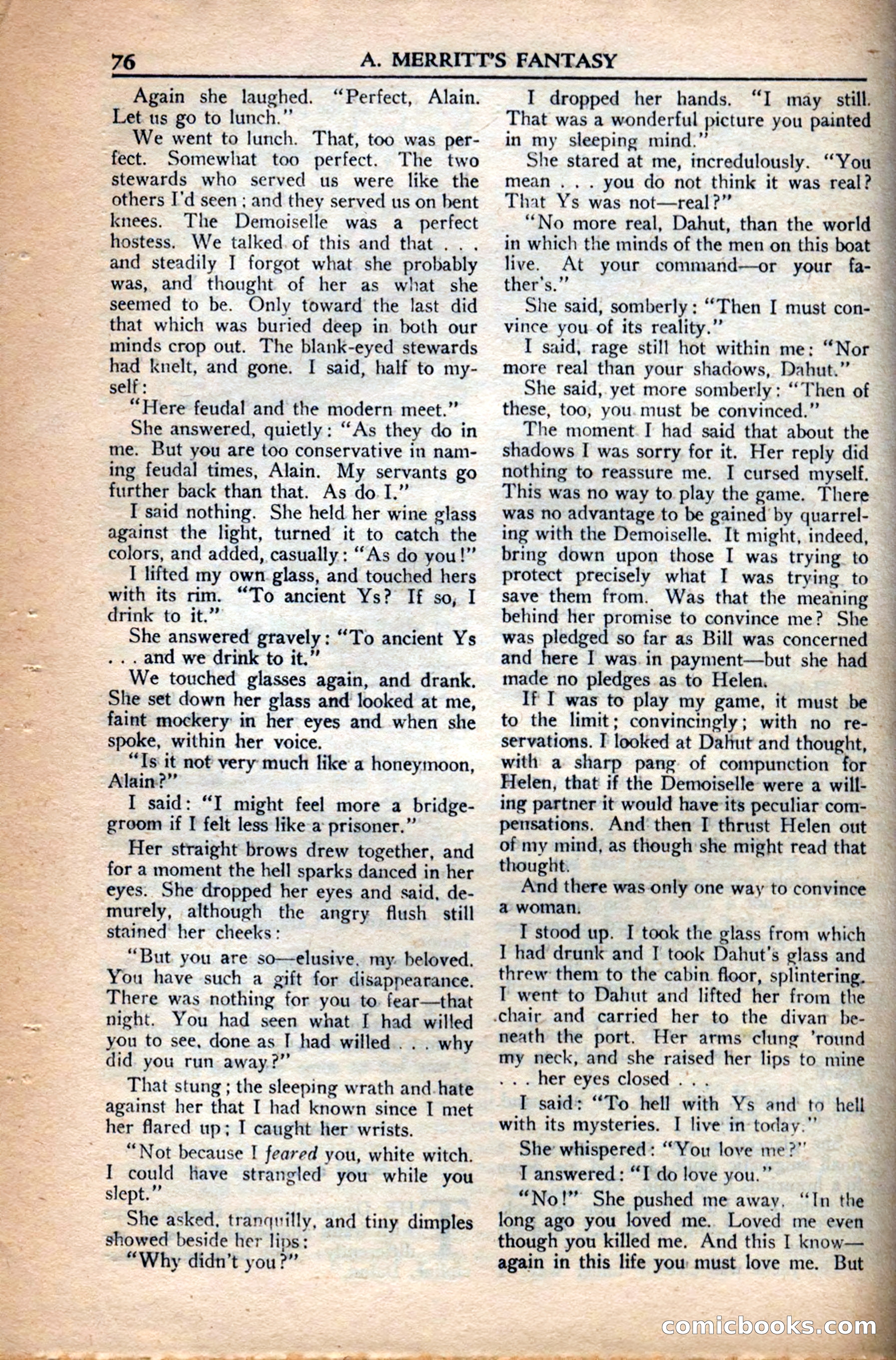 A. Merritt's Fantasy Magazine, December 1949 — page 76 of 133