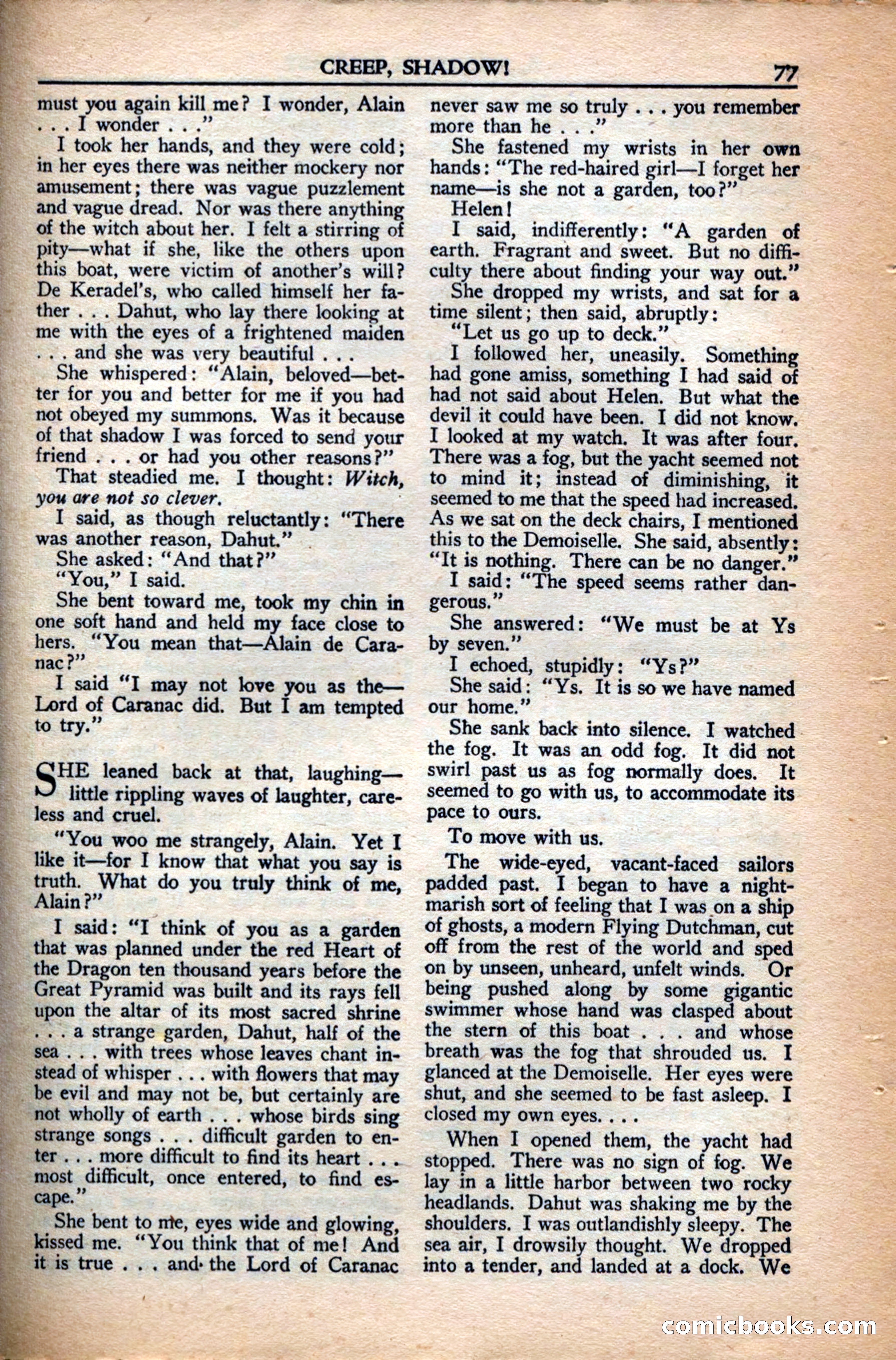 A. Merritt's Fantasy Magazine, December 1949 — page 77 of 133