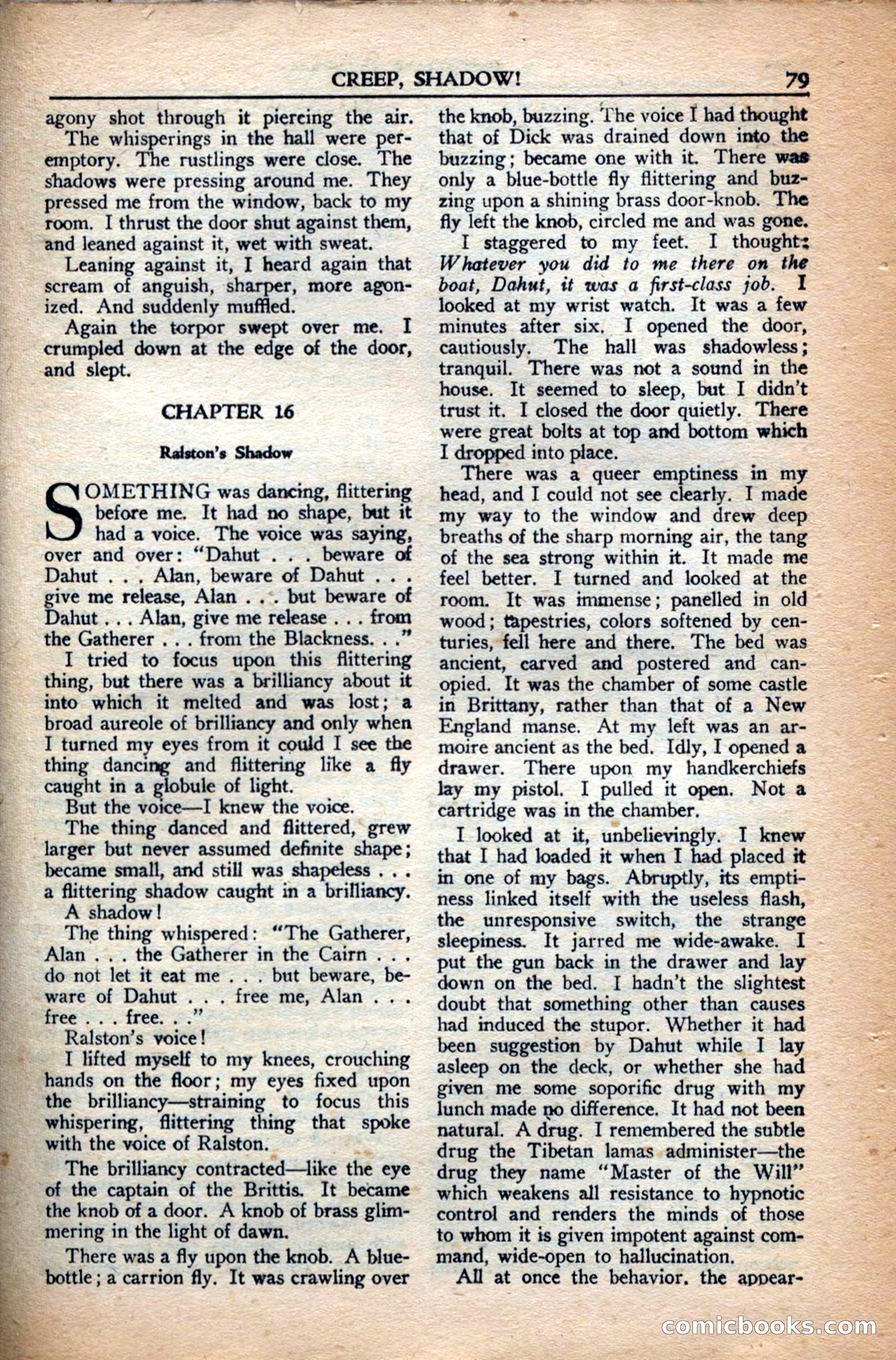 A. Merritt's Fantasy Magazine, December 1949 — page 79 of 133