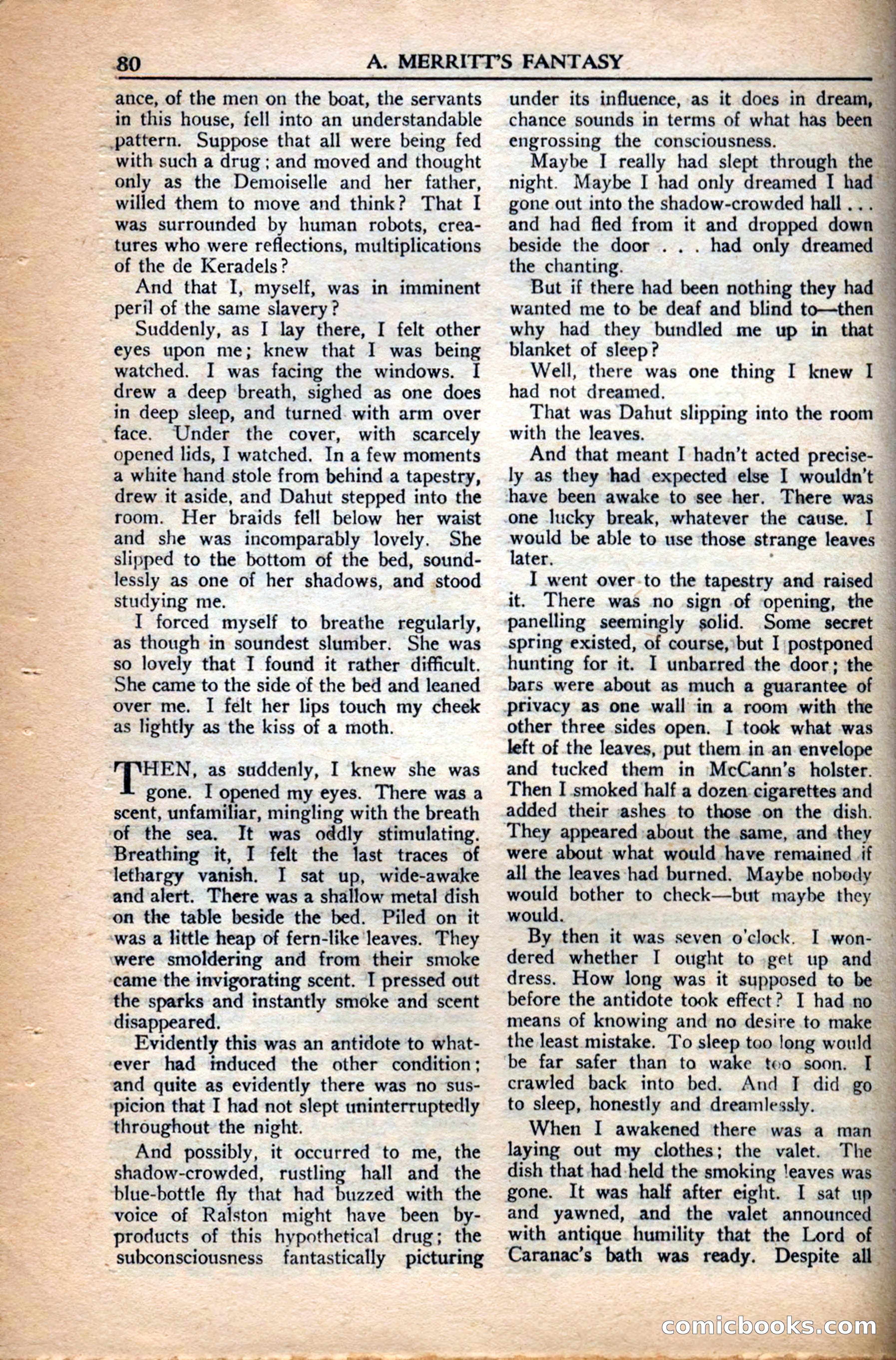 A. Merritt's Fantasy Magazine, December 1949 — page 80 of 133
