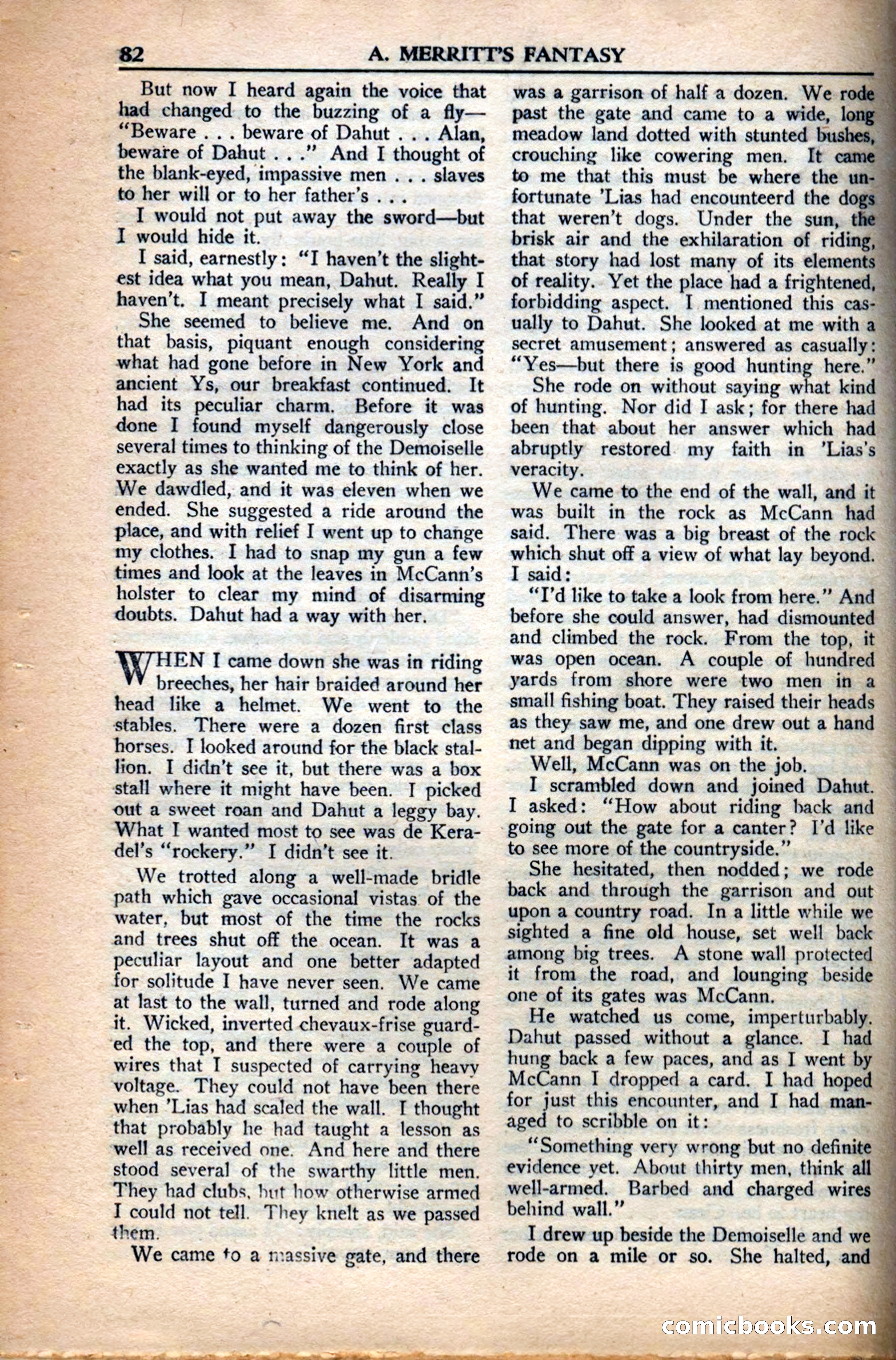 A. Merritt's Fantasy Magazine, December 1949 — page 82 of 133