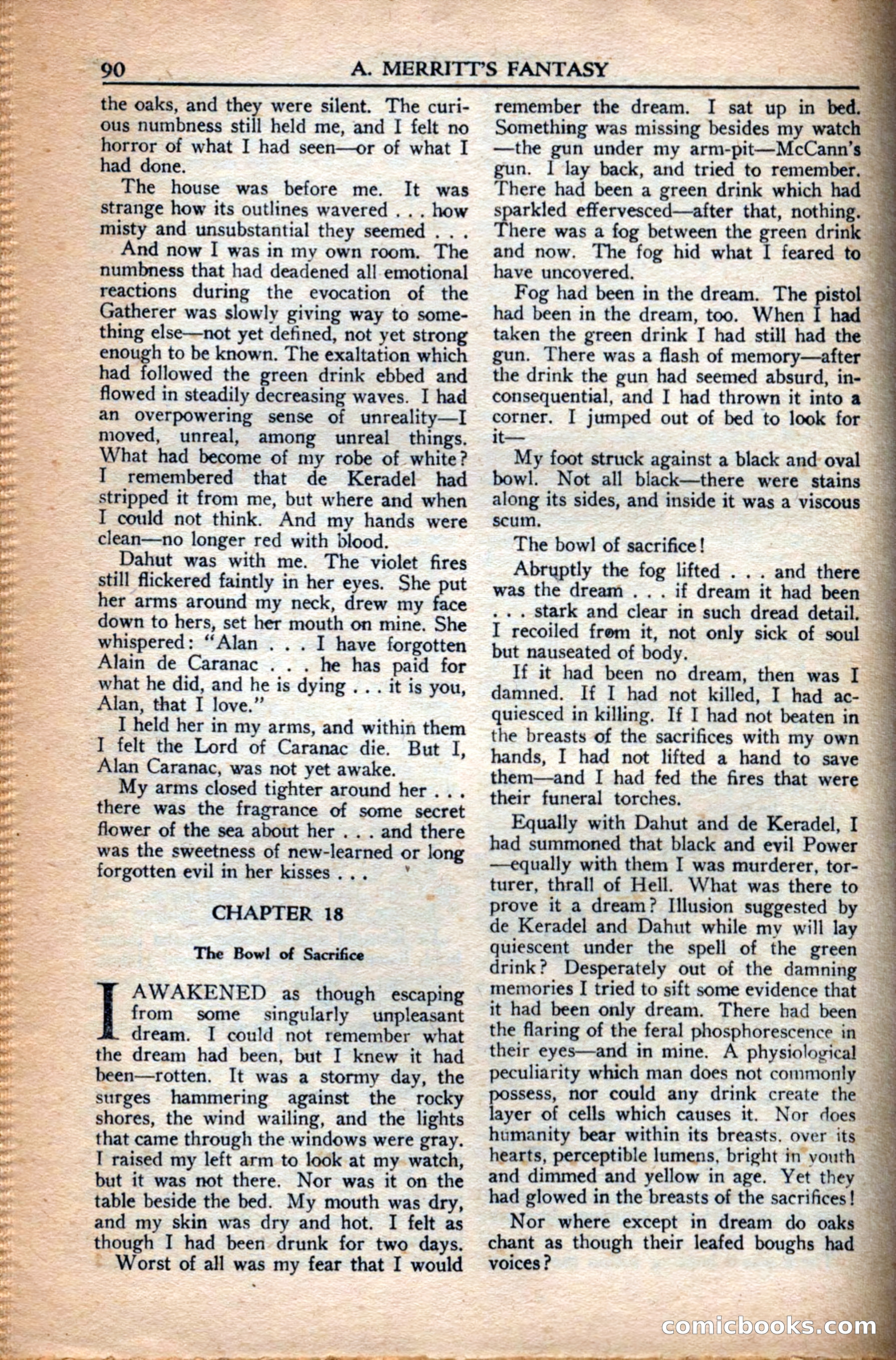 A. Merritt's Fantasy Magazine, December 1949 — page 90 of 133