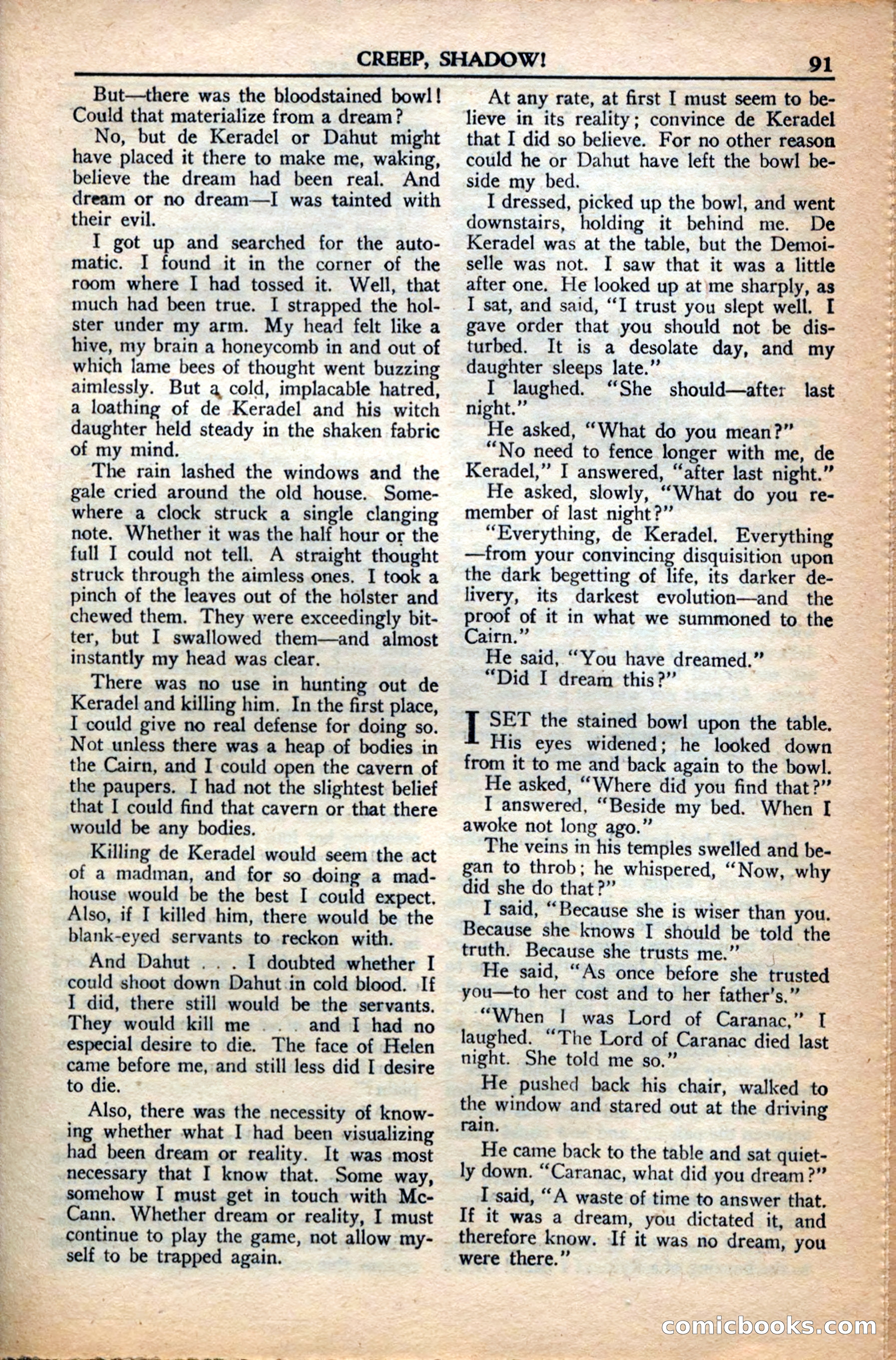 A. Merritt's Fantasy Magazine, December 1949 — page 91 of 133