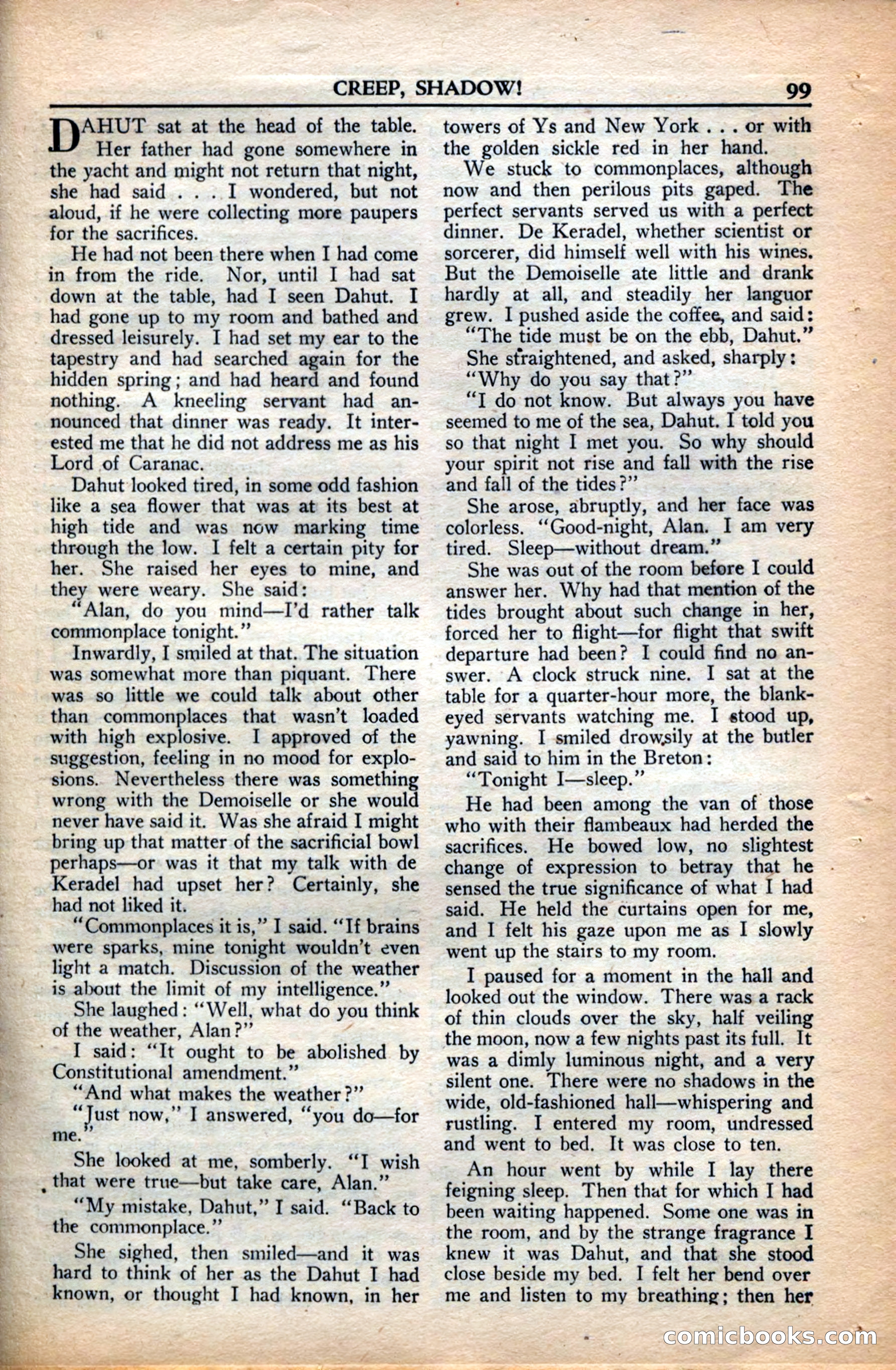A. Merritt's Fantasy Magazine, December 1949 — page 99 of 133