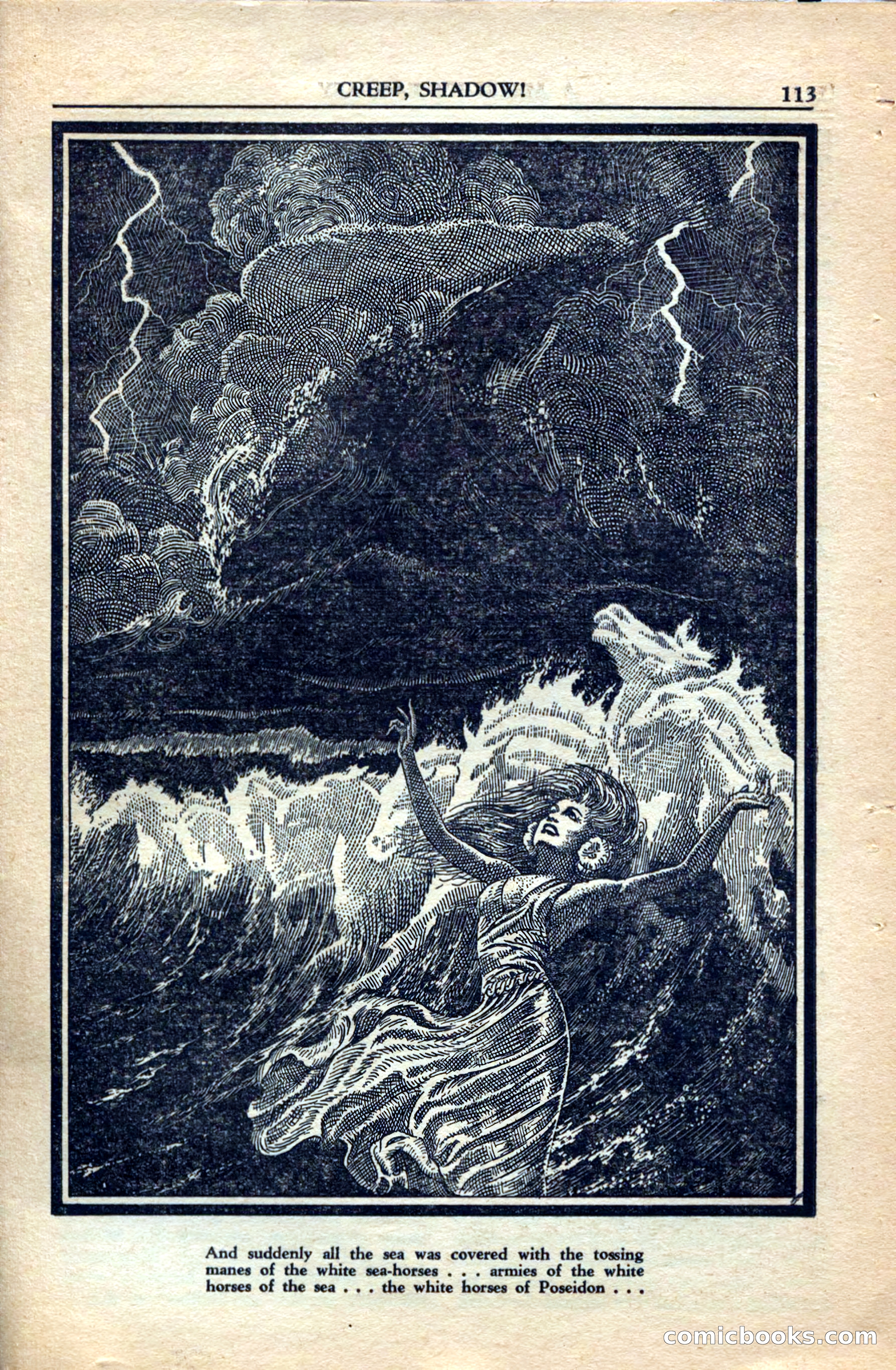 A. Merritt's Fantasy Magazine, December 1949 — page 113 of 133