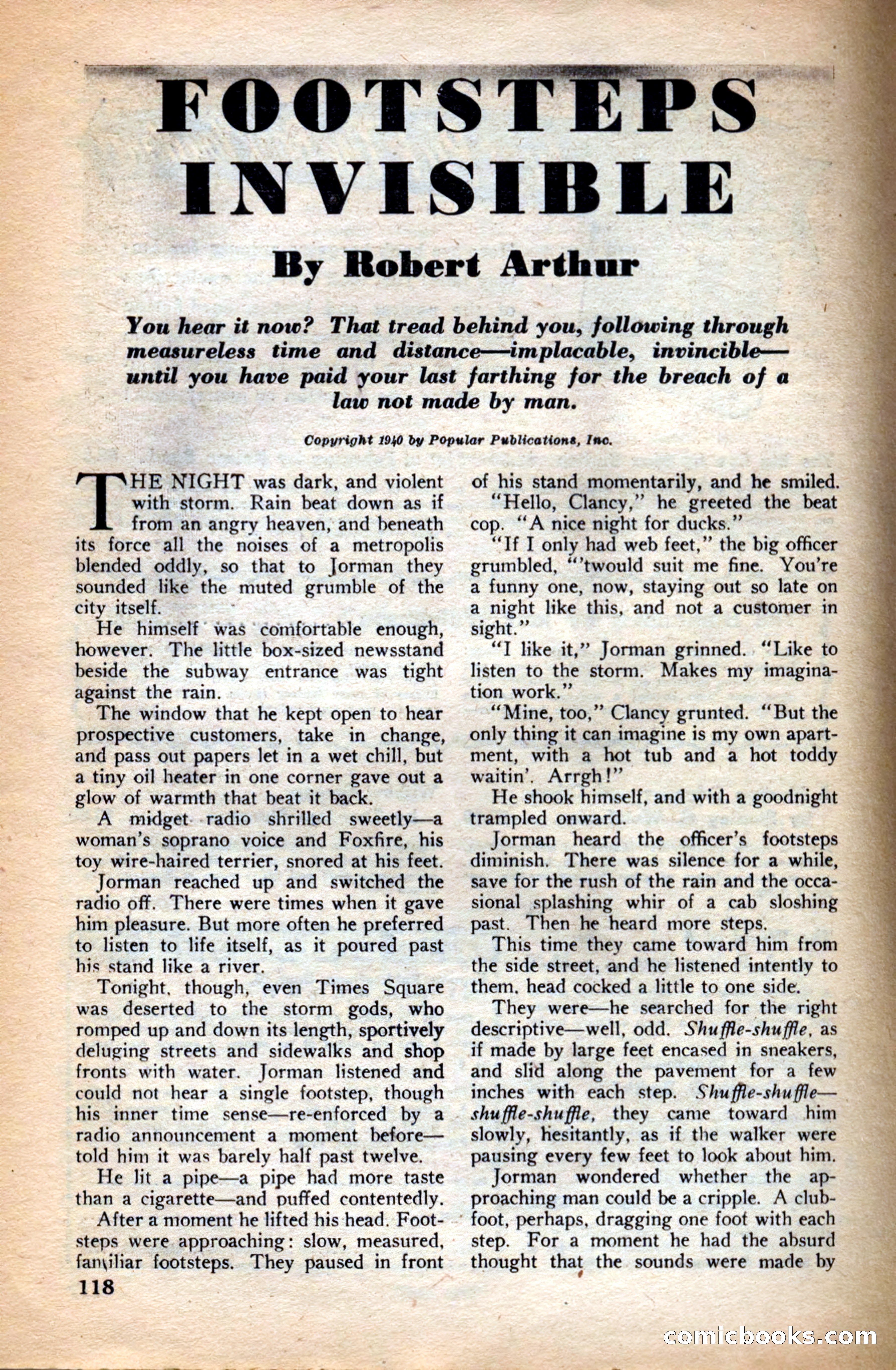 A. Merritt's Fantasy Magazine, December 1949 — page 118 of 133