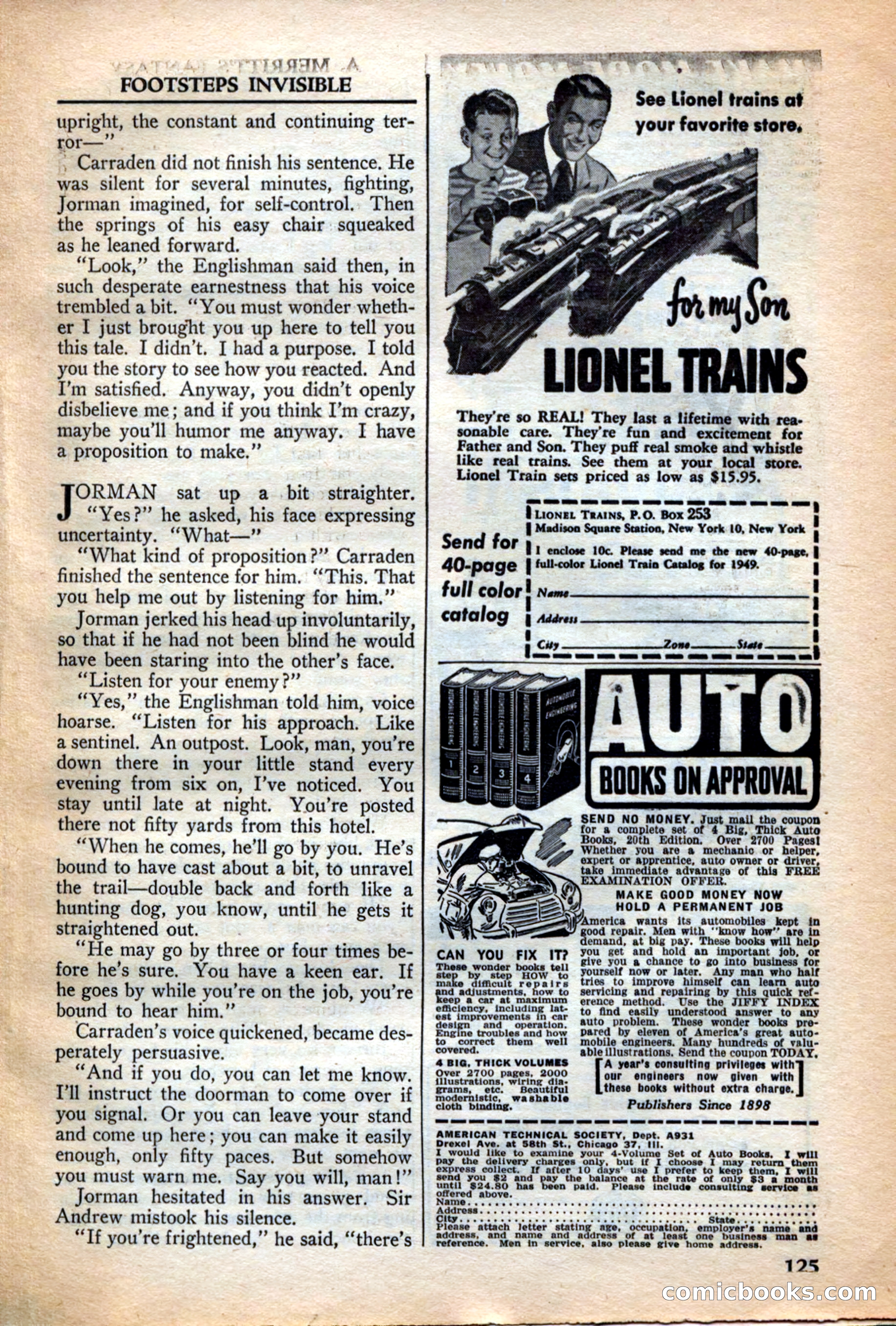 A. Merritt's Fantasy Magazine, December 1949 — page 125 of 133