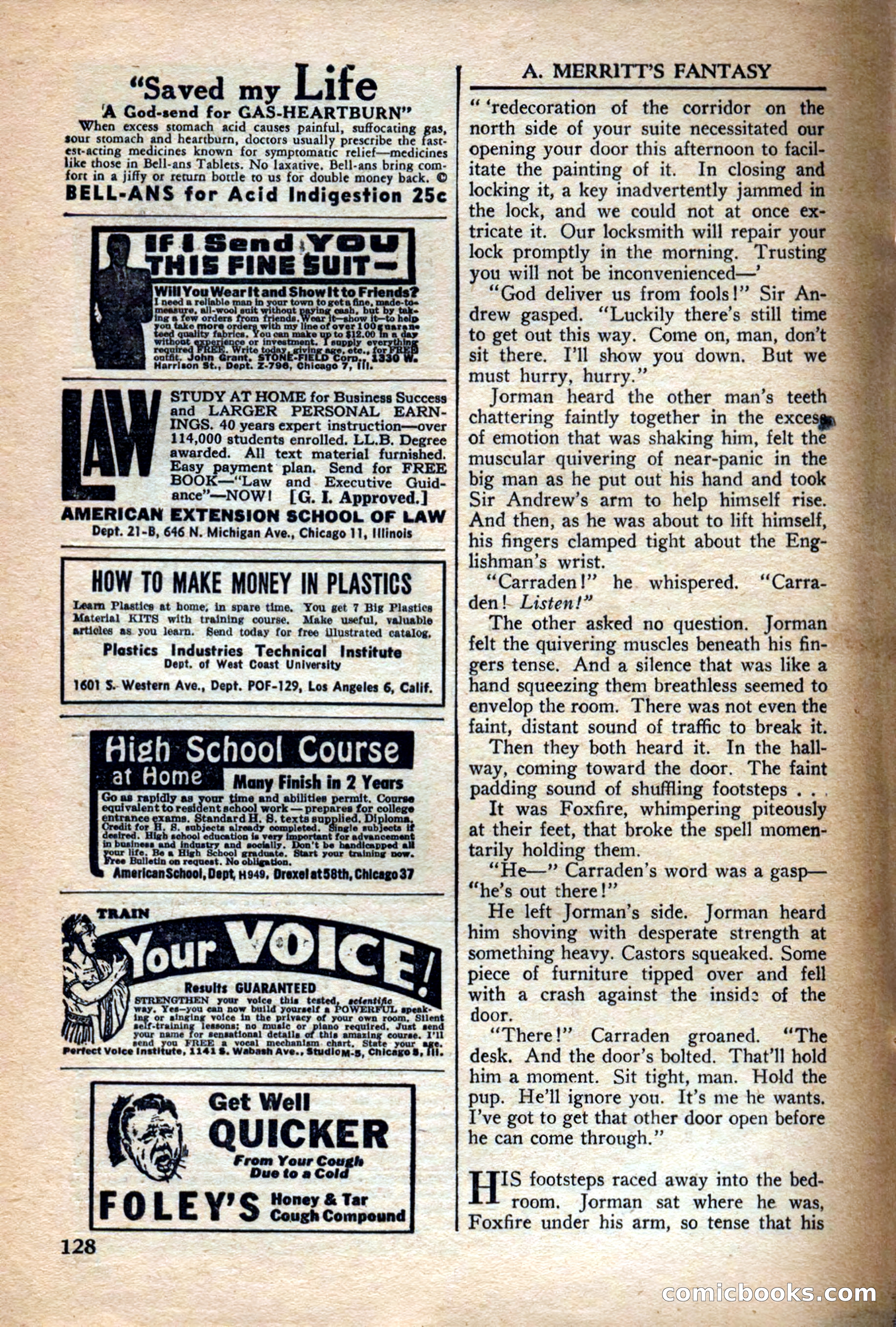 A. Merritt's Fantasy Magazine, December 1949 — page 128 of 133