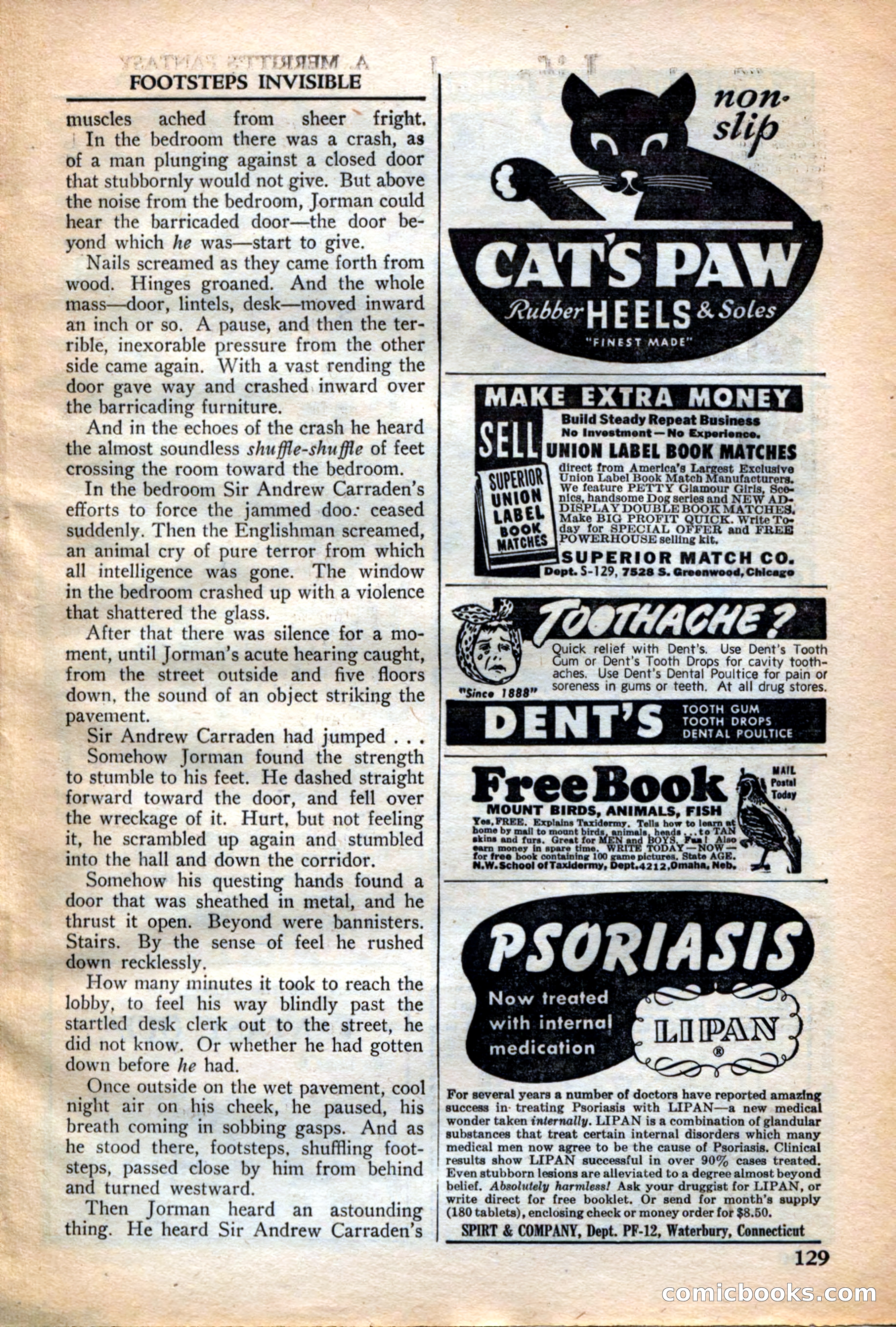 A. Merritt's Fantasy Magazine, December 1949 — page 129 of 133