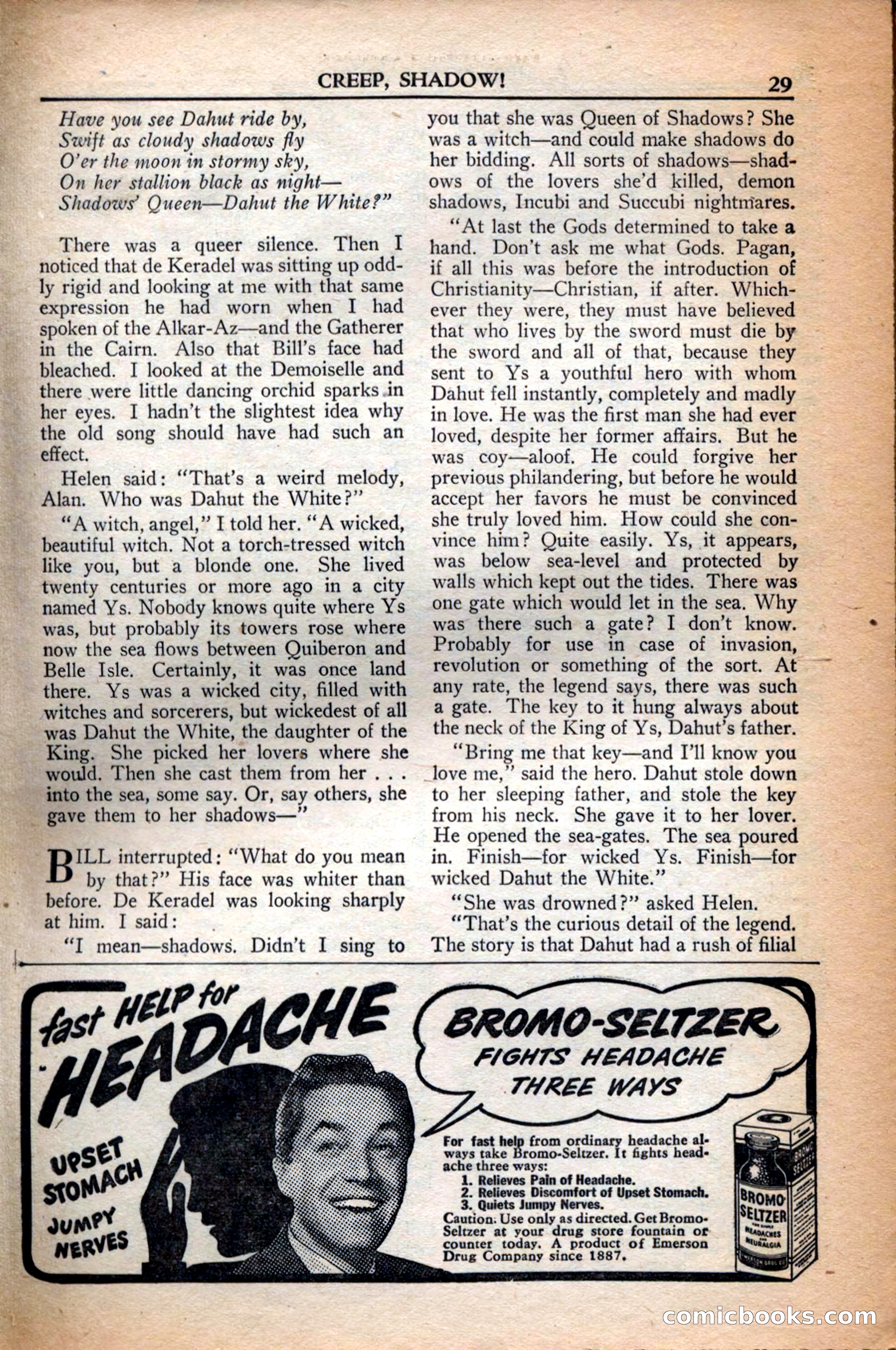 A. Merritt's Fantasy Magazine, December 1949 — page 29 of 132