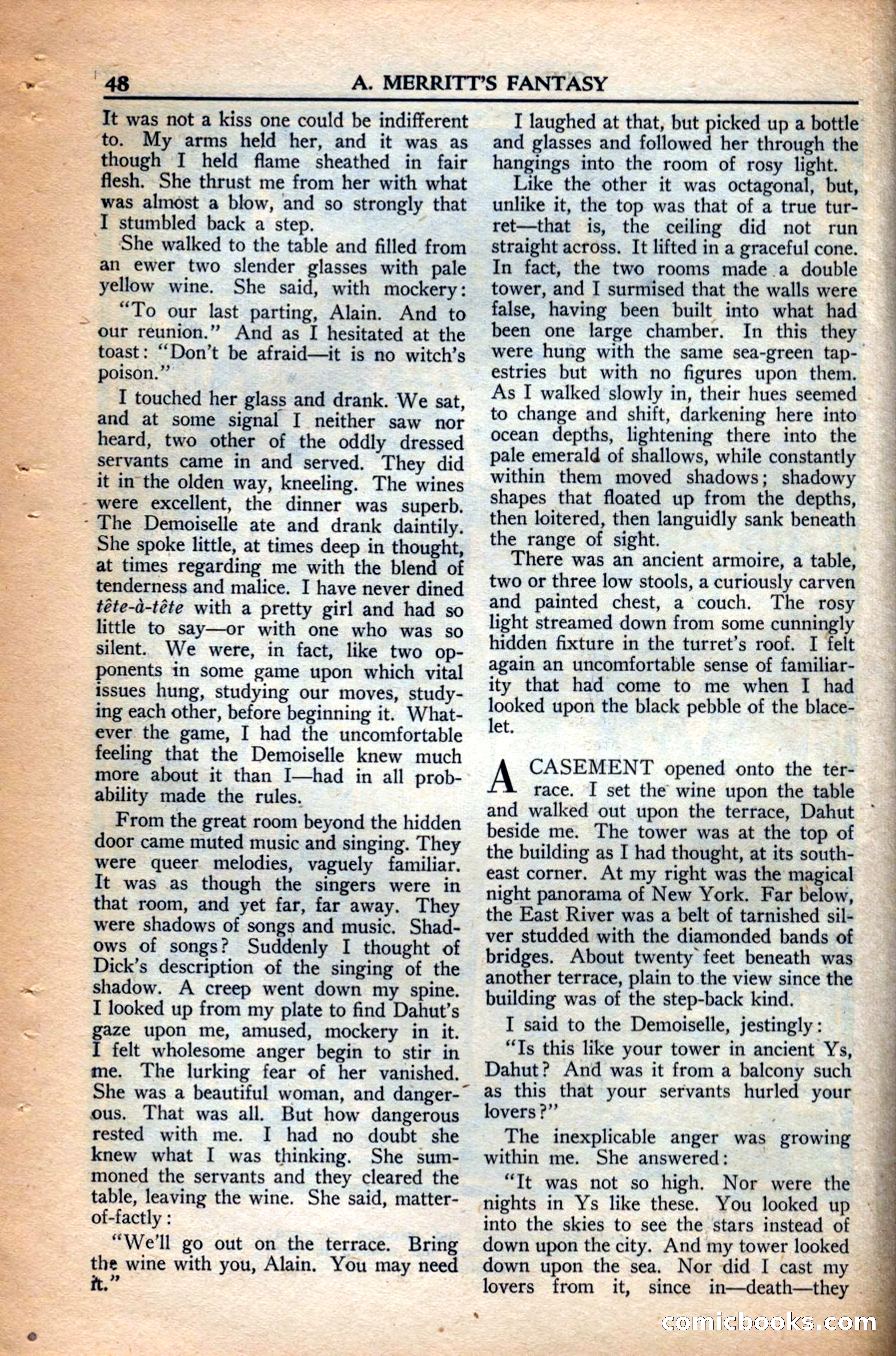 A. Merritt's Fantasy Magazine, December 1949 — page 48 of 132
