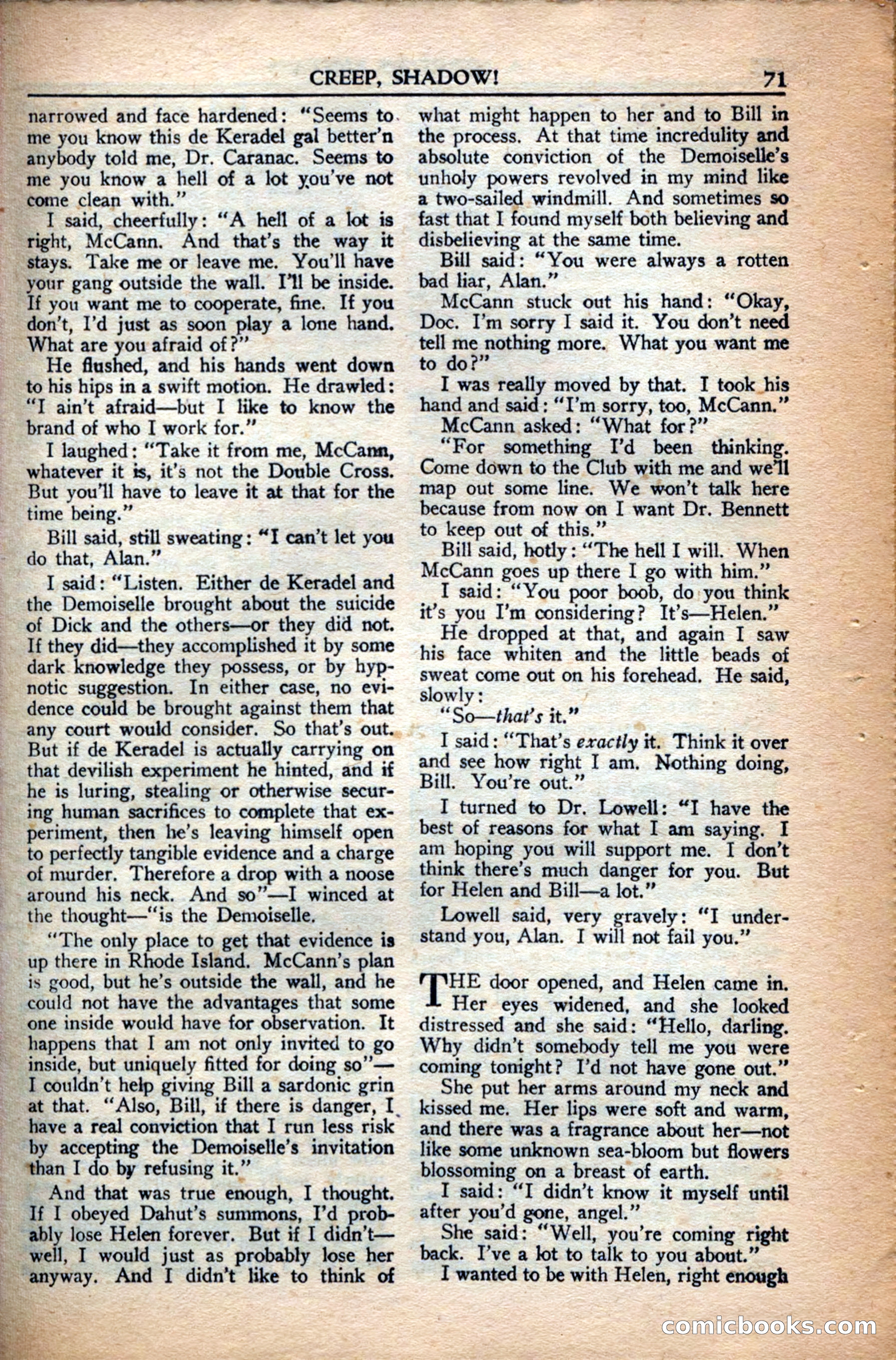A. Merritt's Fantasy Magazine, December 1949 — page 71 of 132