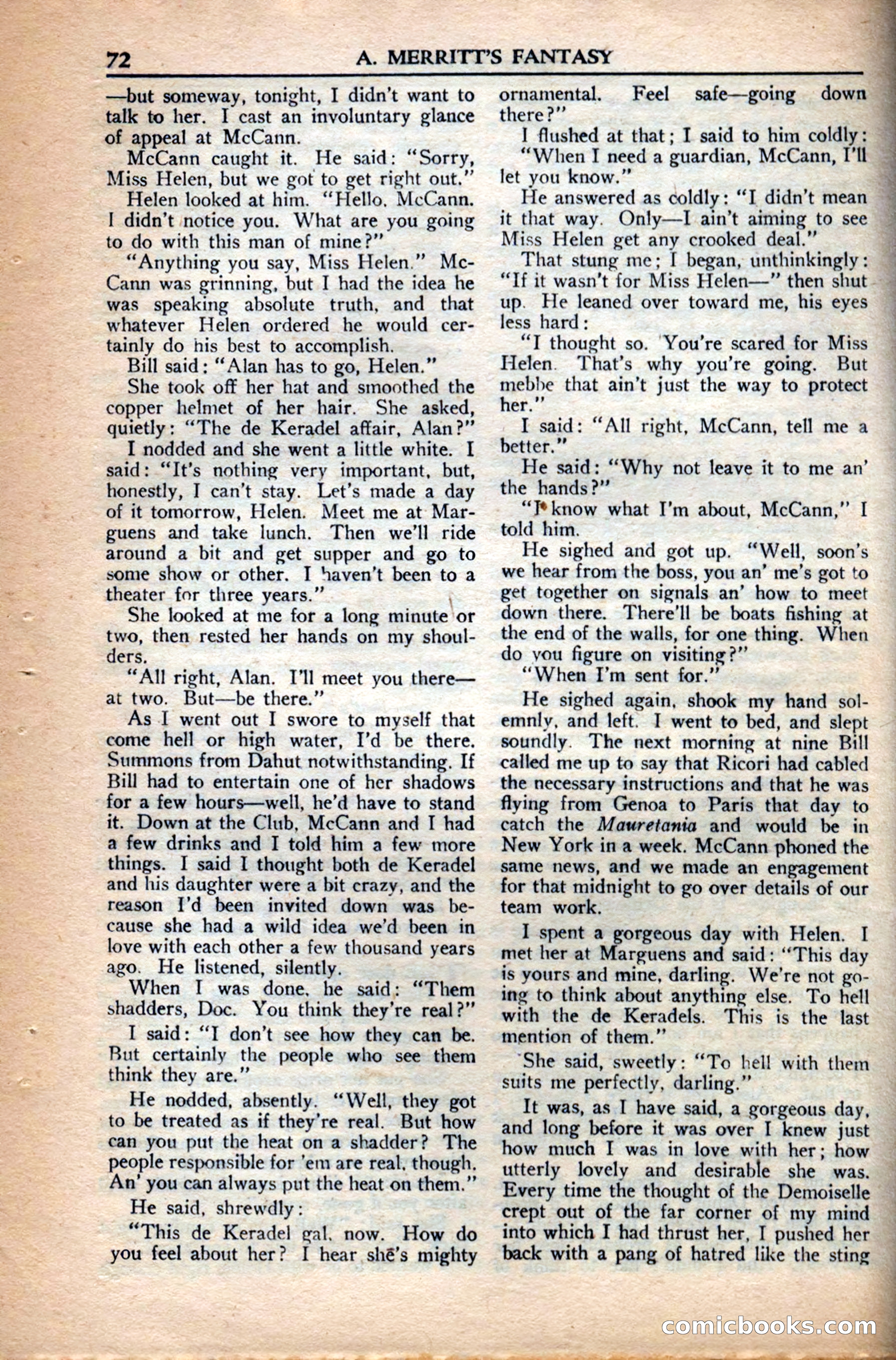 A. Merritt's Fantasy Magazine, December 1949 — page 72 of 132