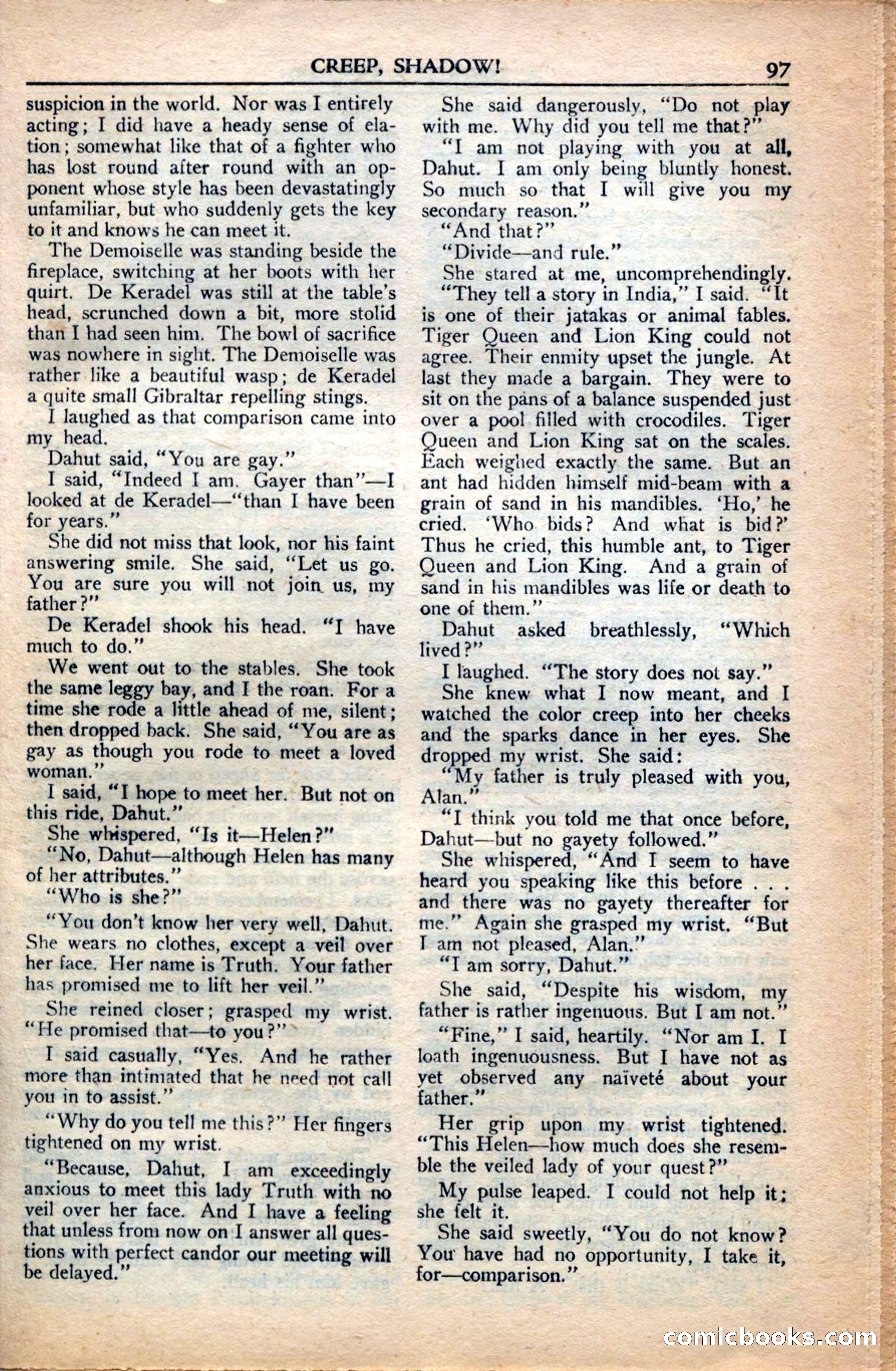 A. Merritt's Fantasy Magazine, December 1949 — page 97 of 132