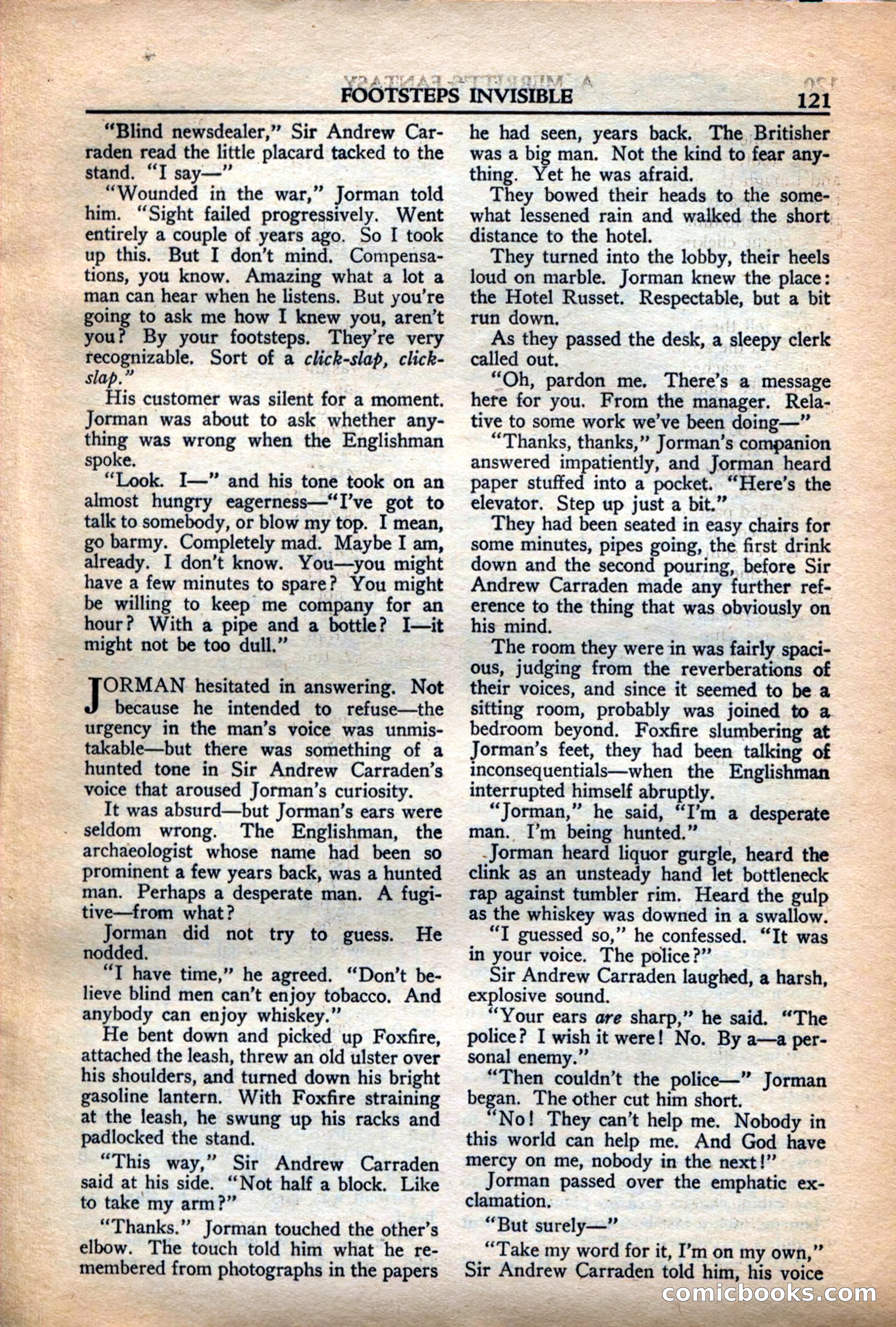 A. Merritt's Fantasy Magazine, December 1949 — page 121 of 132
