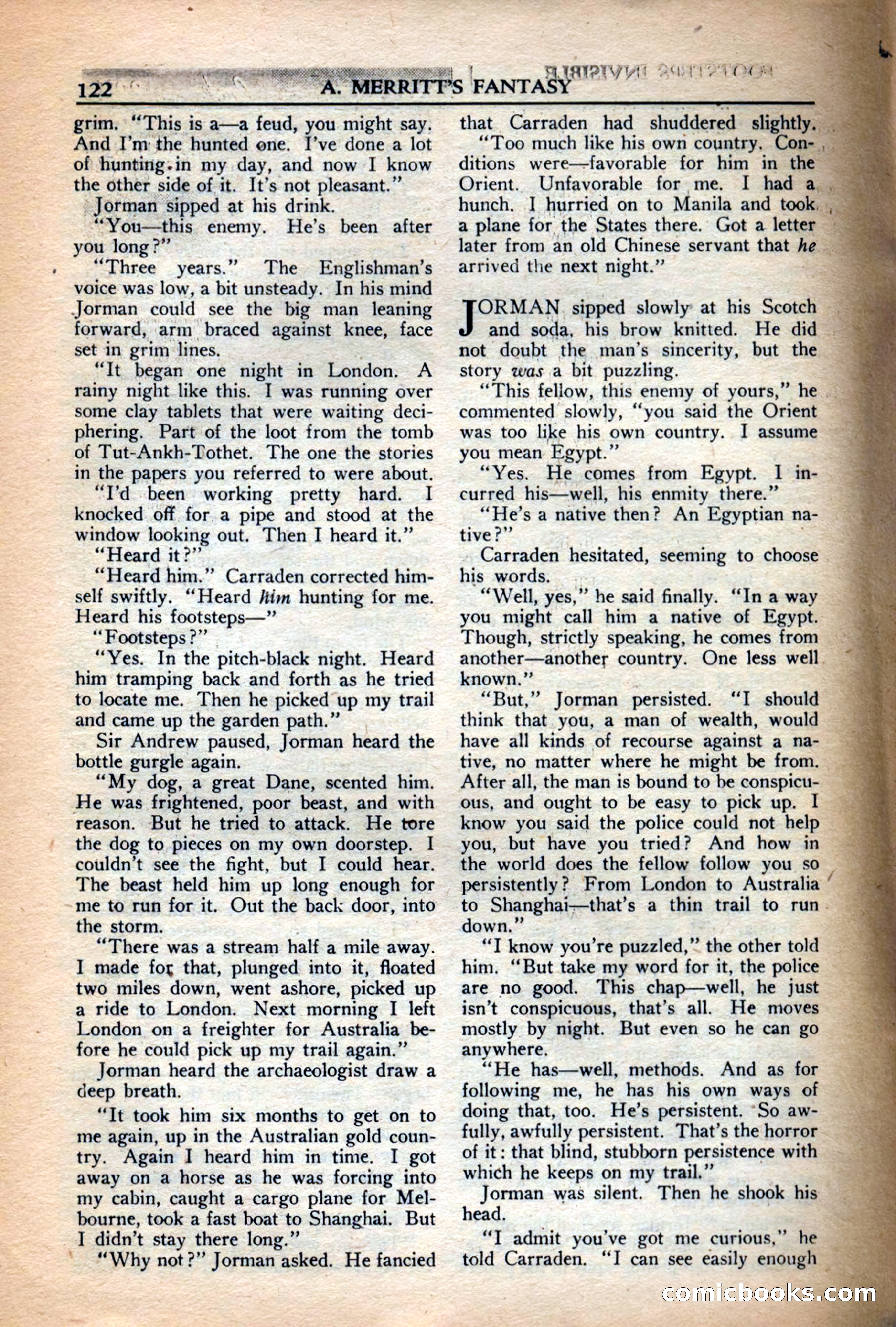 A. Merritt's Fantasy Magazine, December 1949 — page 122 of 132