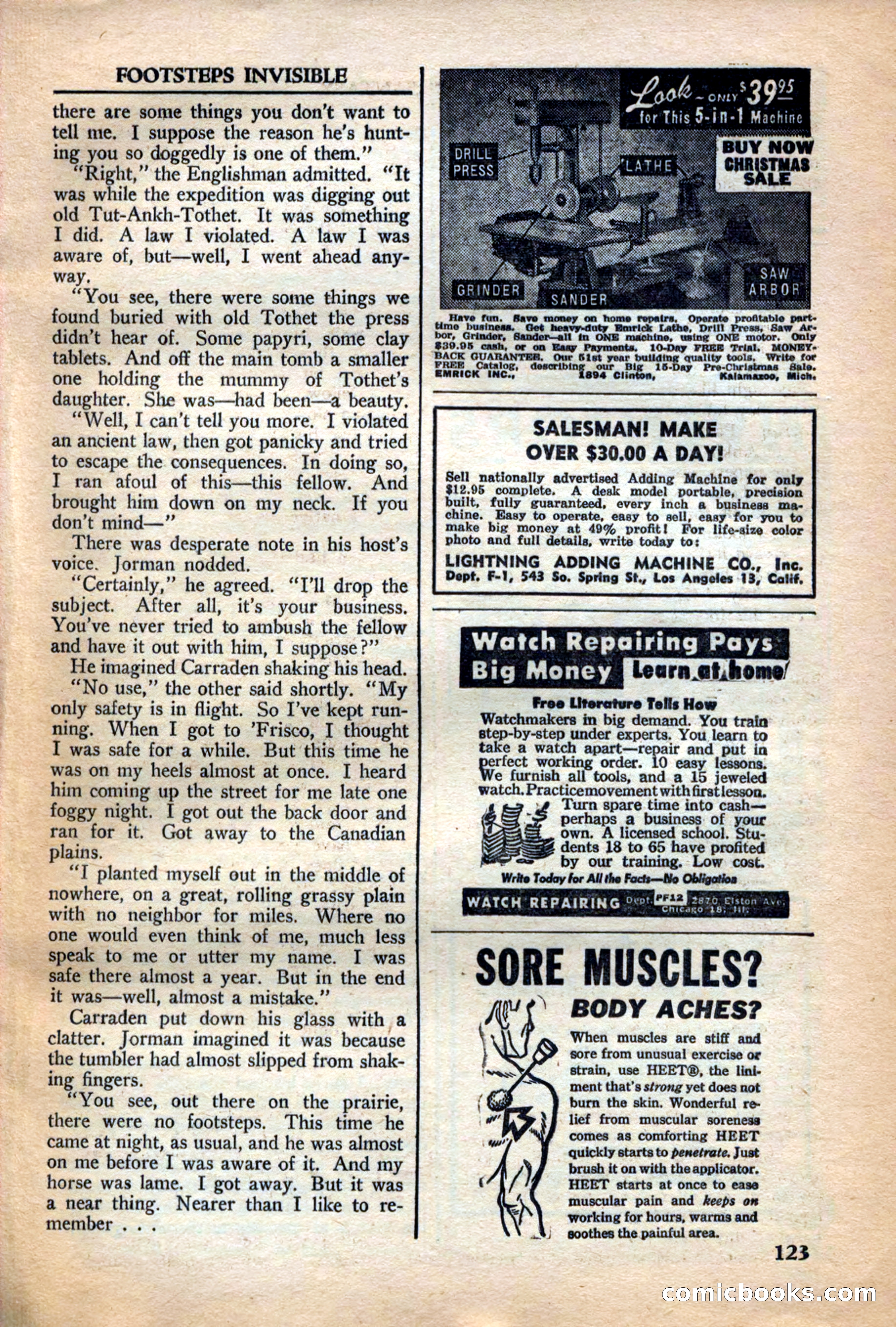 A. Merritt's Fantasy Magazine, December 1949 — page 123 of 132