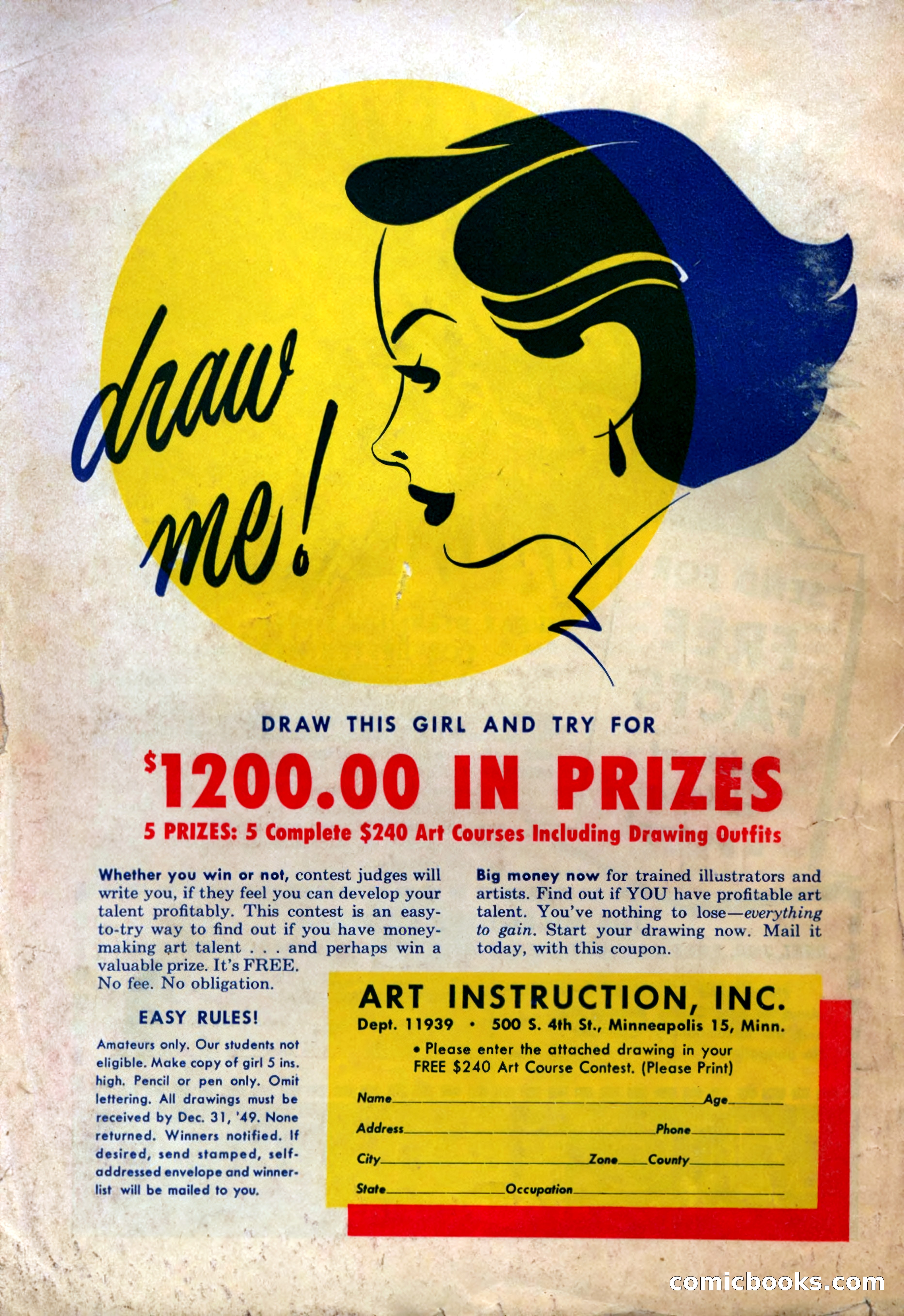 A. Merritt's Fantasy Magazine, December 1949 — page 132 of 132