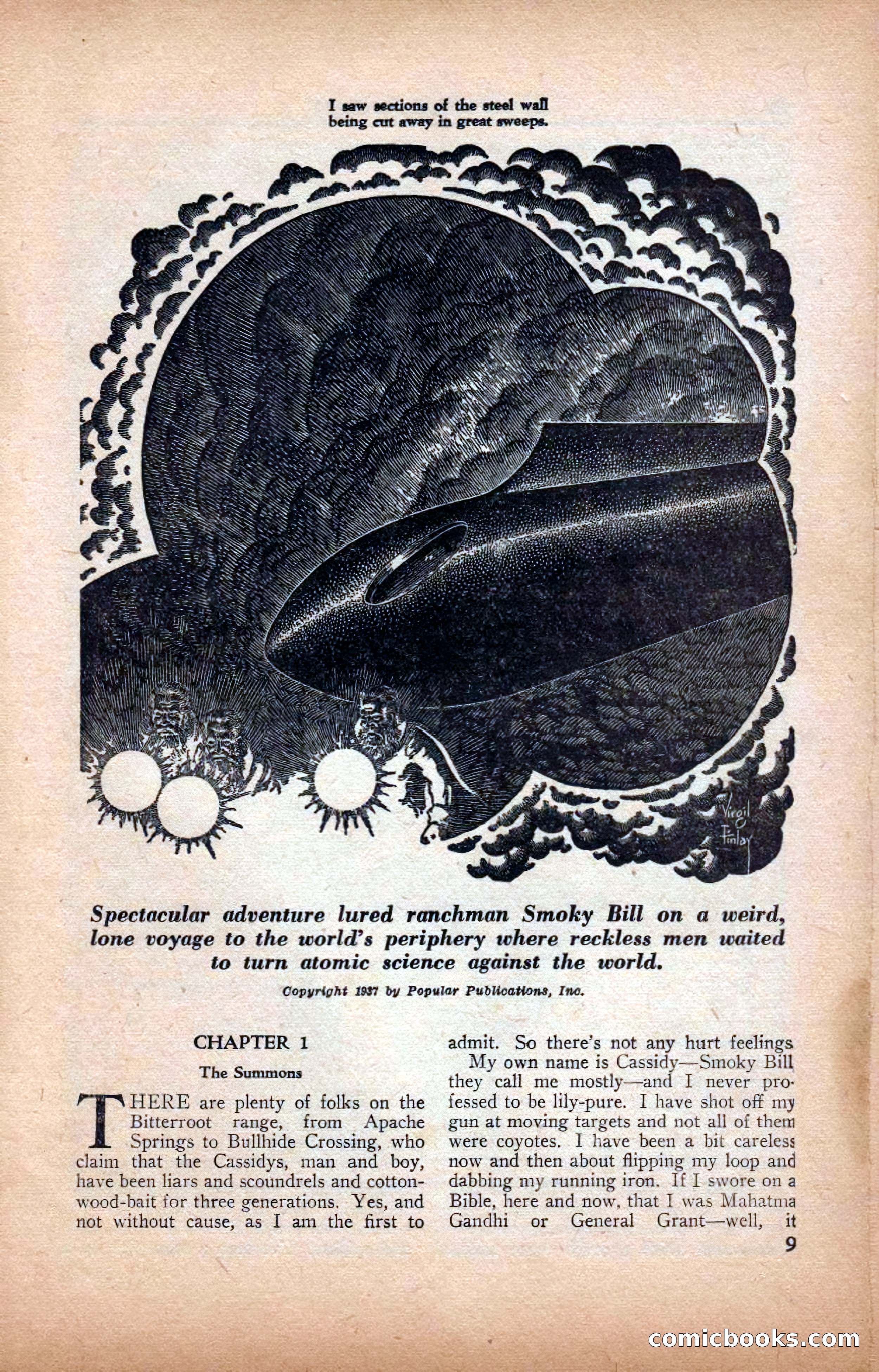 A. Merritt's Fantasy Magazine, February 1950 — page 9 of 134