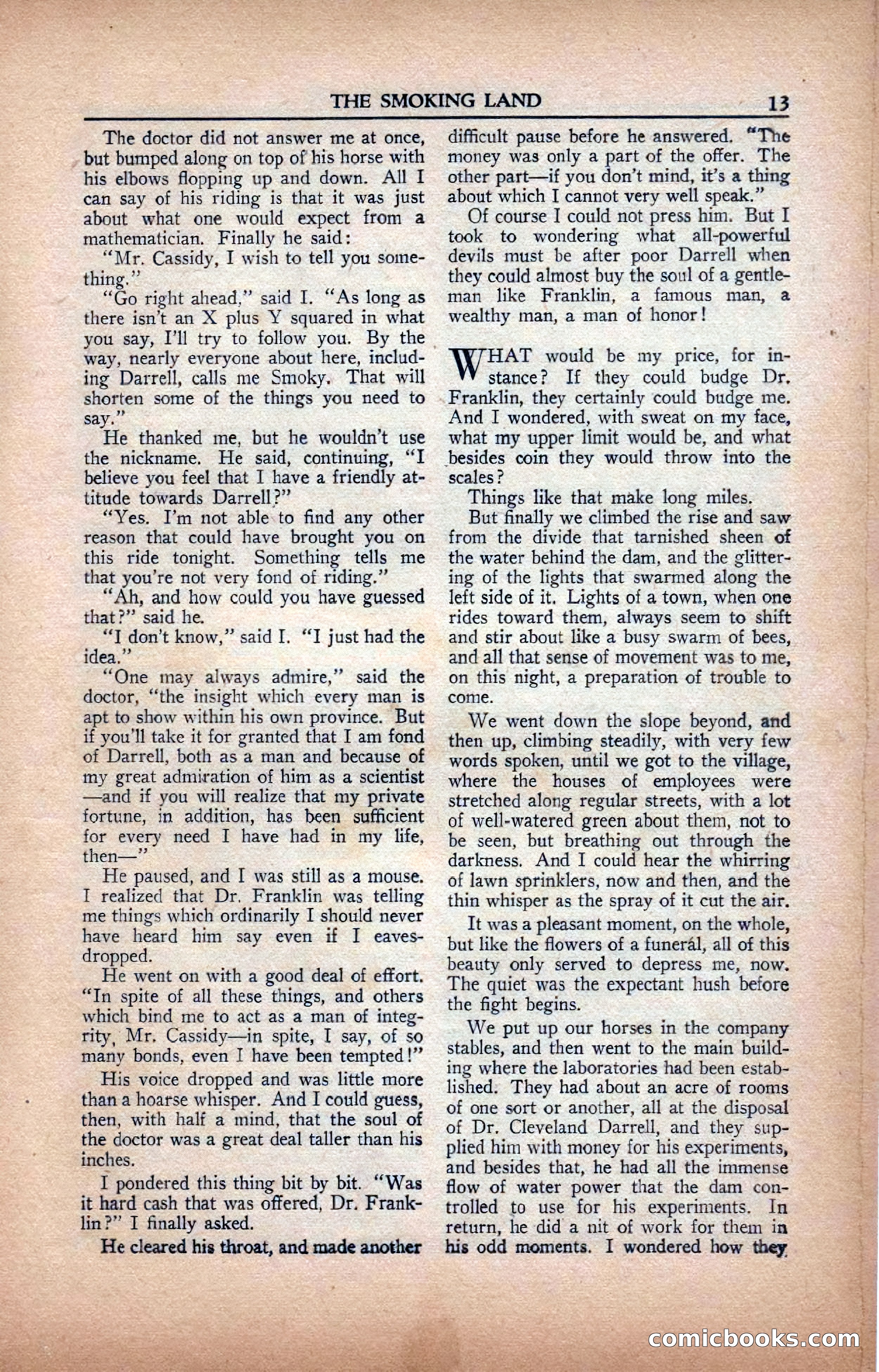 A. Merritt's Fantasy Magazine, February 1950 — page 13 of 134