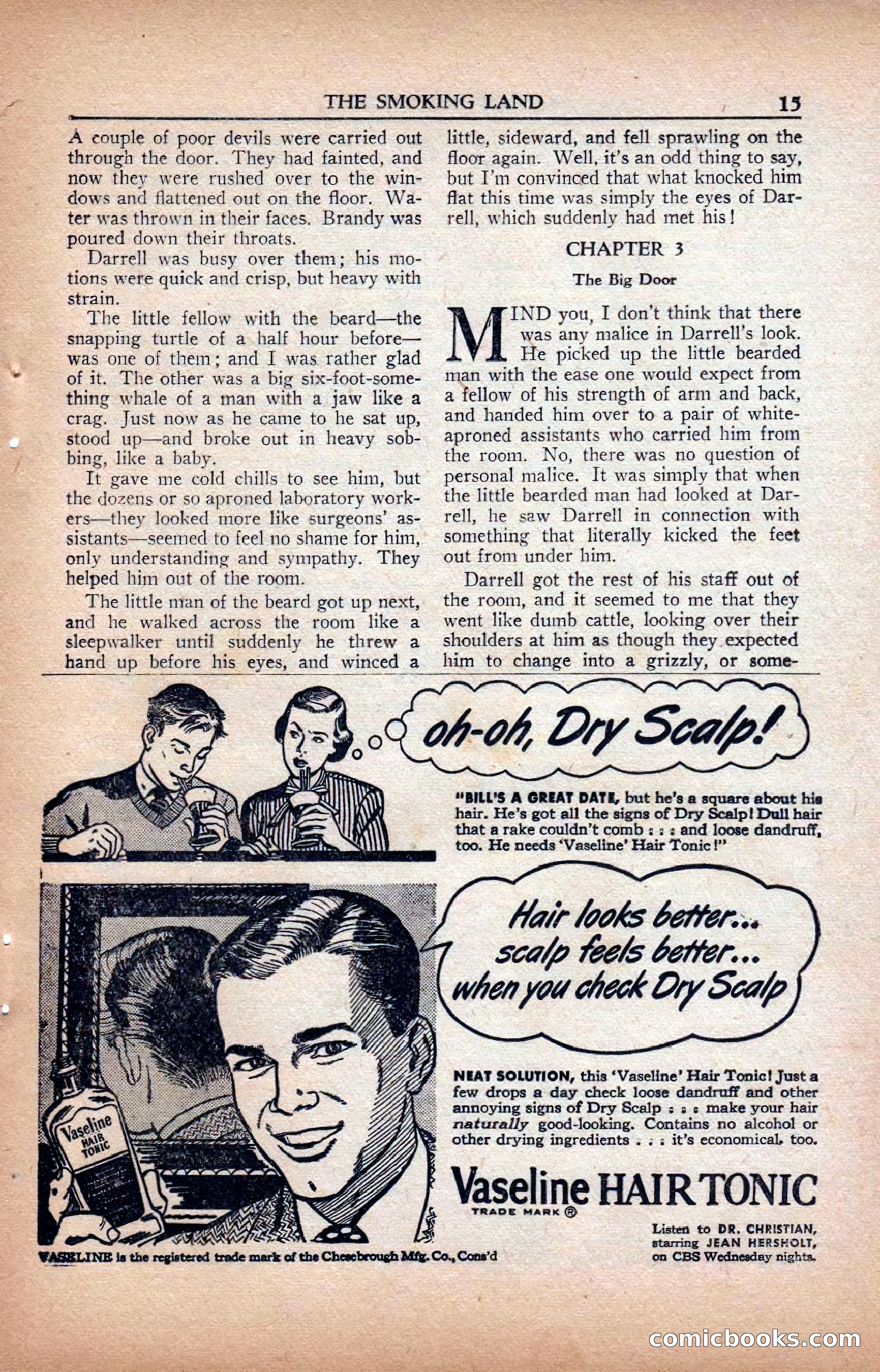 A. Merritt's Fantasy Magazine, February 1950 — page 15 of 134