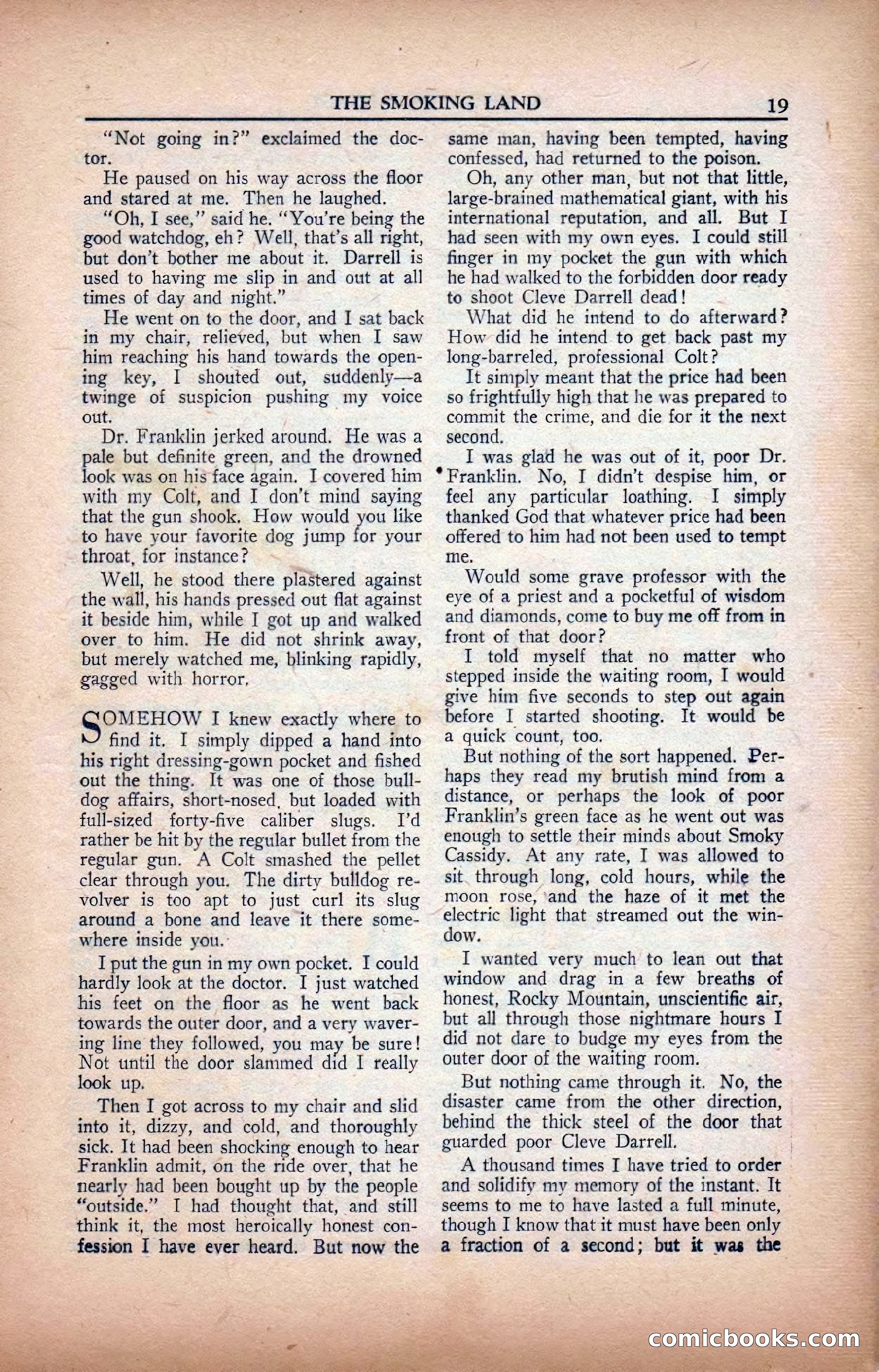 A. Merritt's Fantasy Magazine, February 1950 — page 19 of 134
