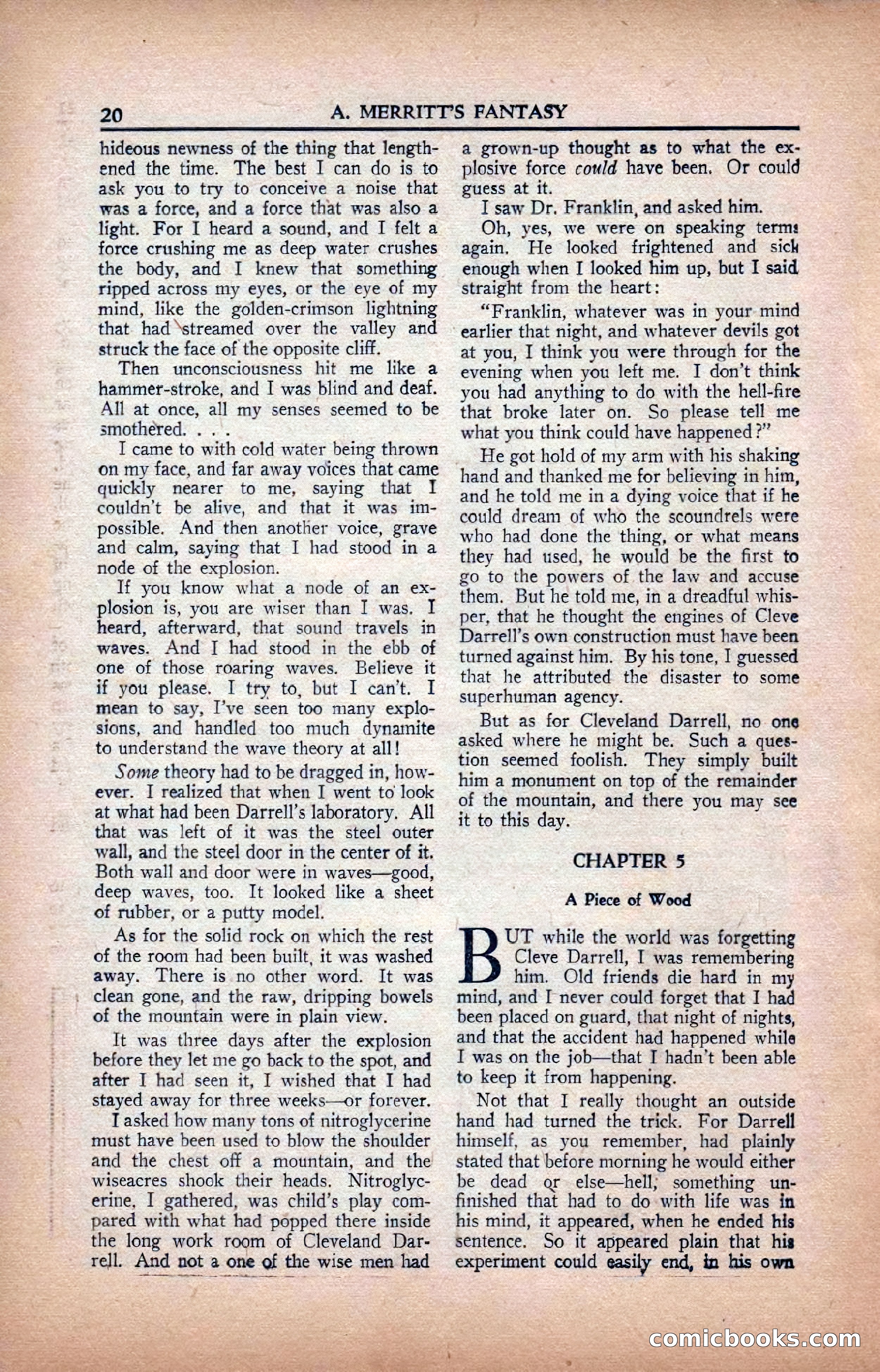 A. Merritt's Fantasy Magazine, February 1950 — page 20 of 134