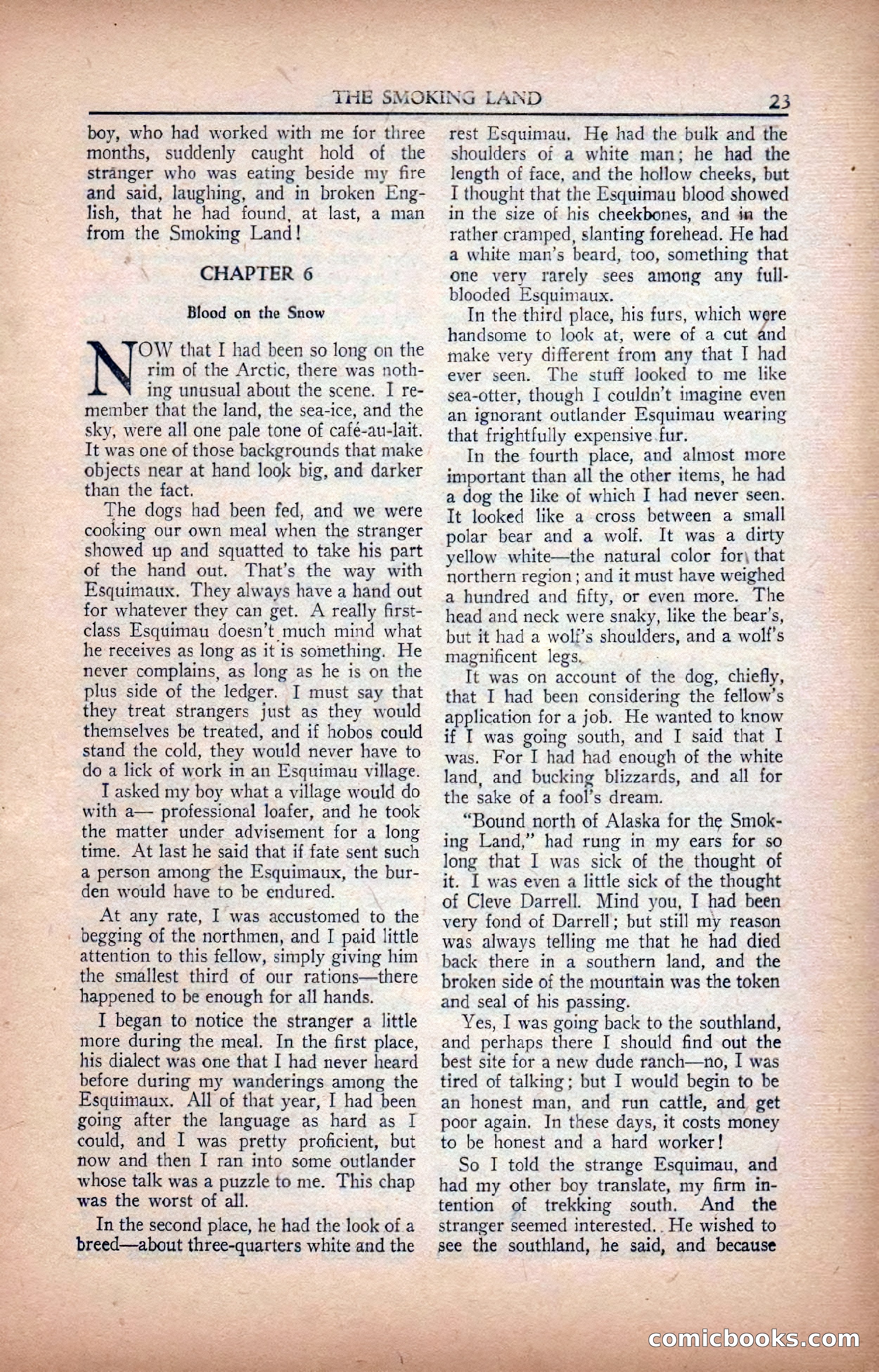 A. Merritt's Fantasy Magazine, February 1950 — page 23 of 134