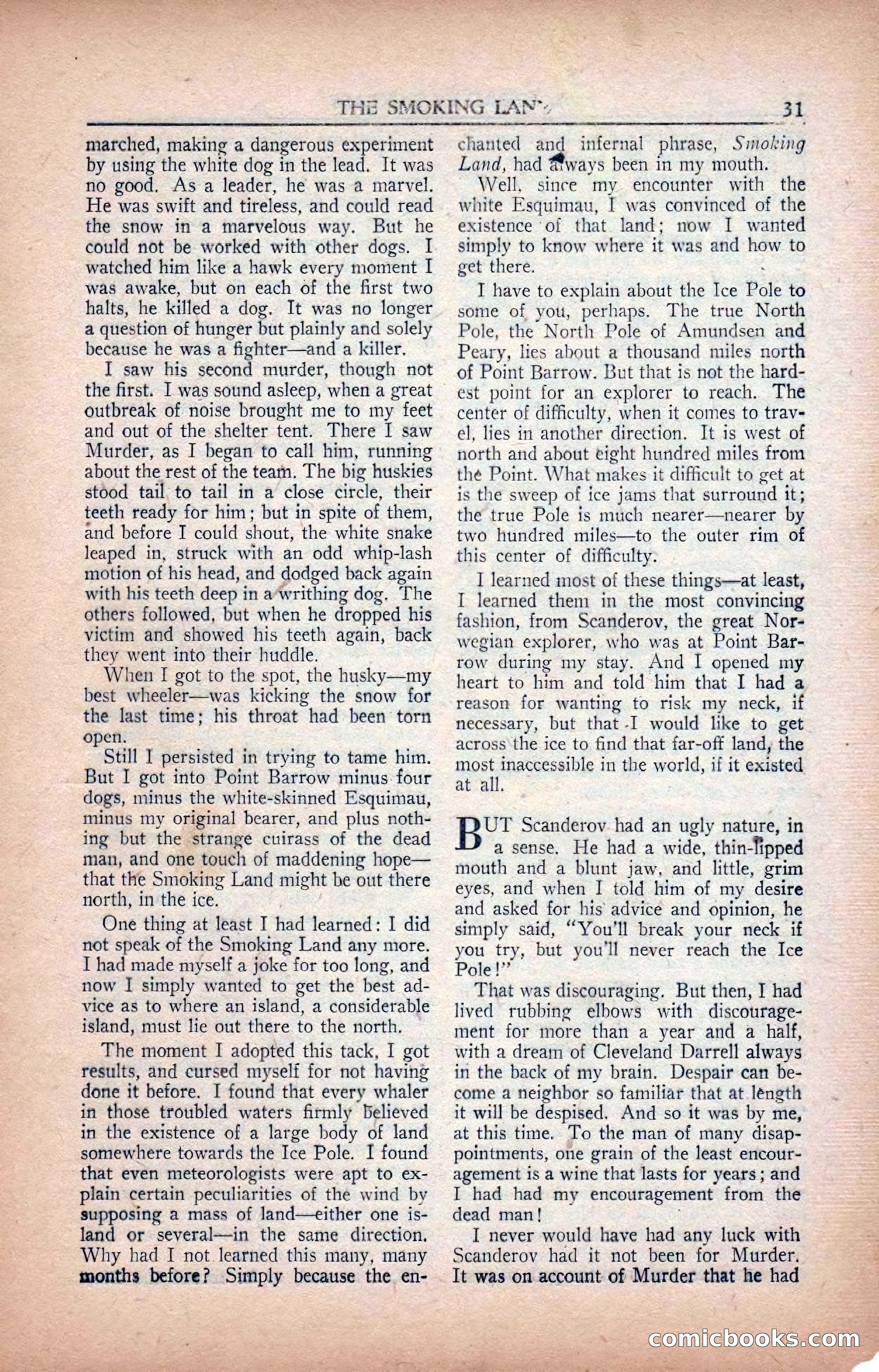 A. Merritt's Fantasy Magazine, February 1950 — page 31 of 134