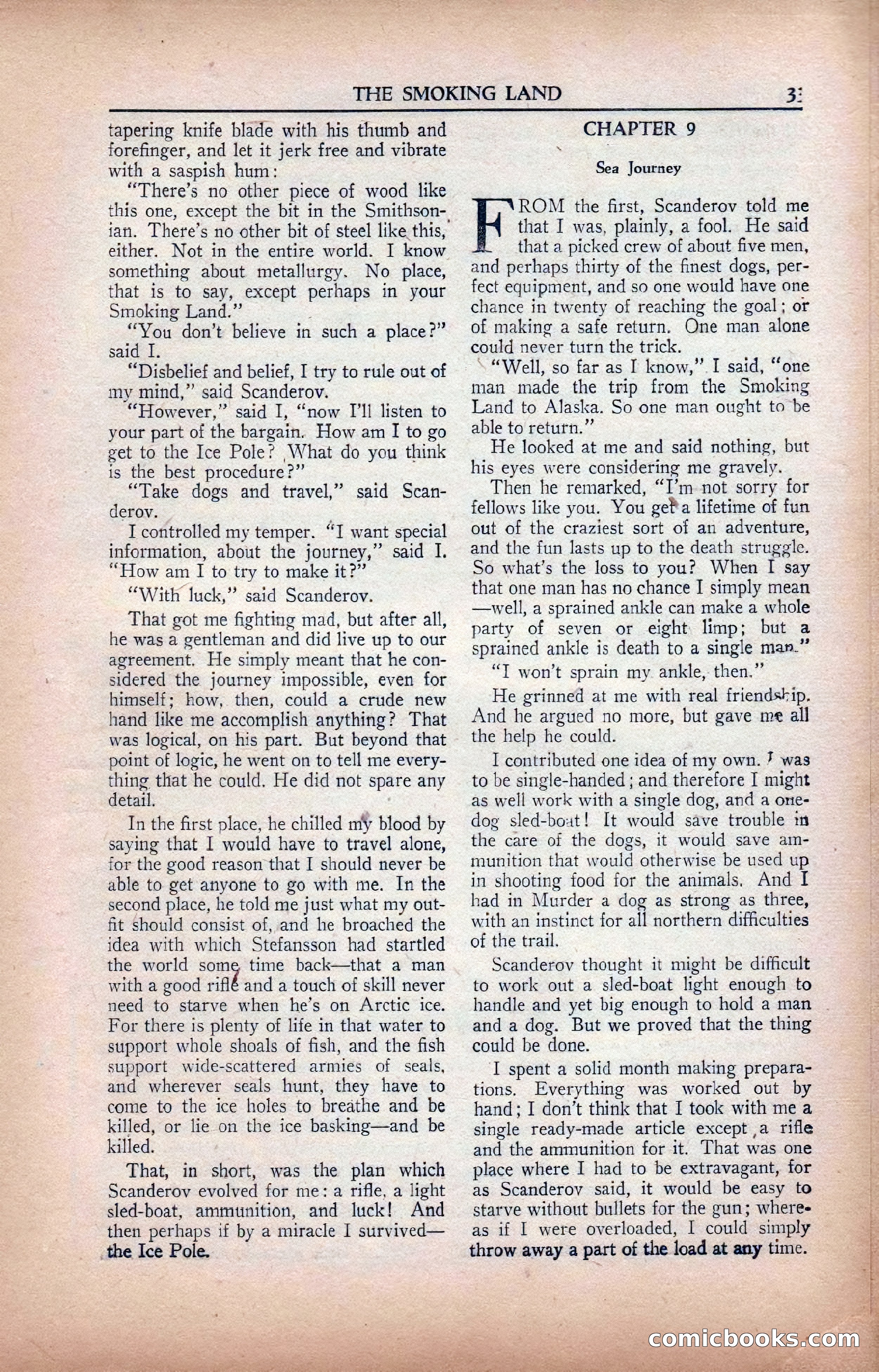 A. Merritt's Fantasy Magazine, February 1950 — page 33 of 134